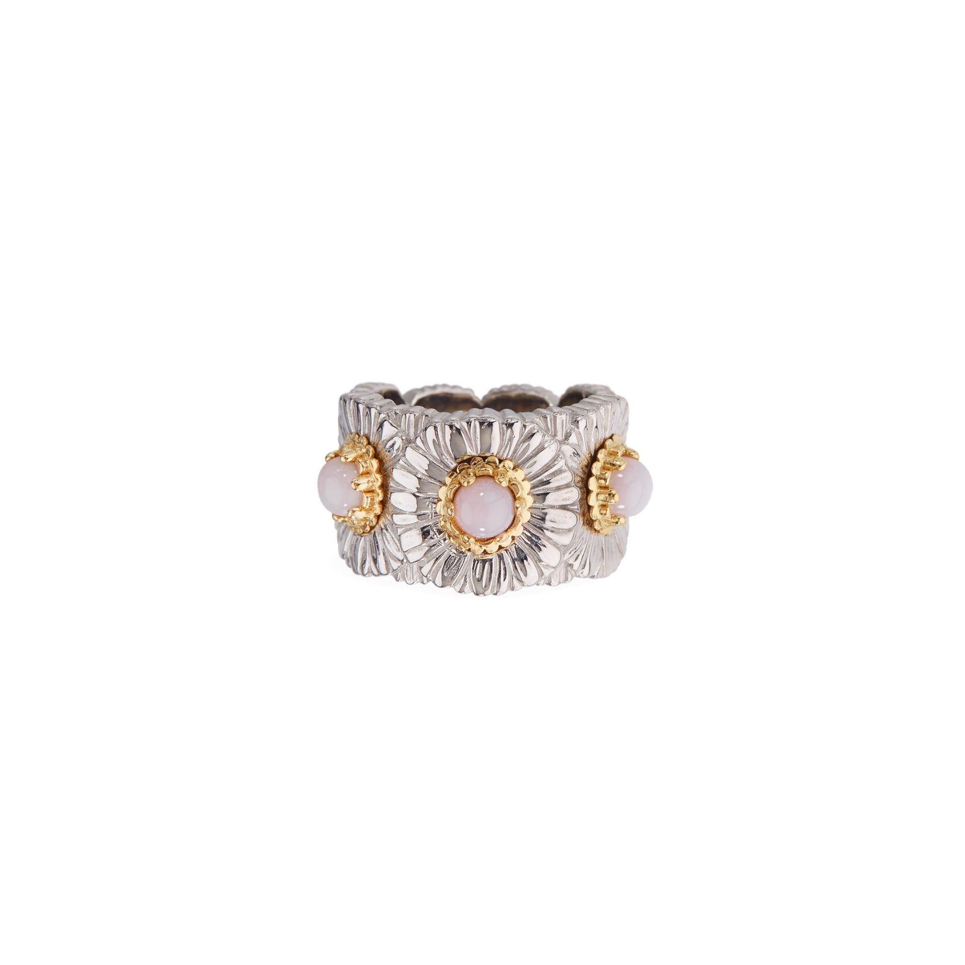 Buccellati Anello Eternelle Blossoms Color in Argento con Opale  JAGETE023607