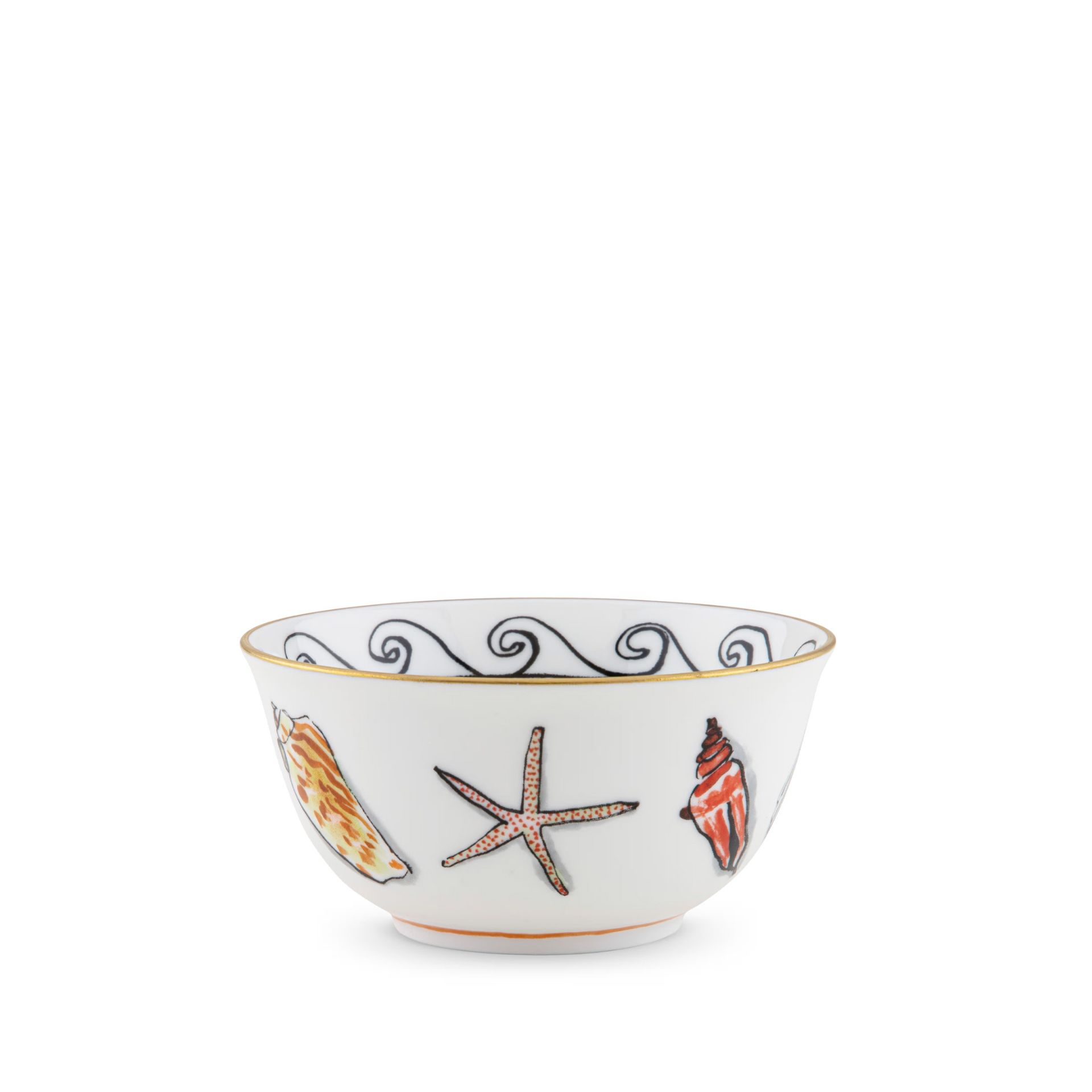 GINORI 1735 Coppetta Il Viaggio di Nettuno White H 5.7 CM - Ø 11.3 CM 031RG00 FCP035010110G00130000