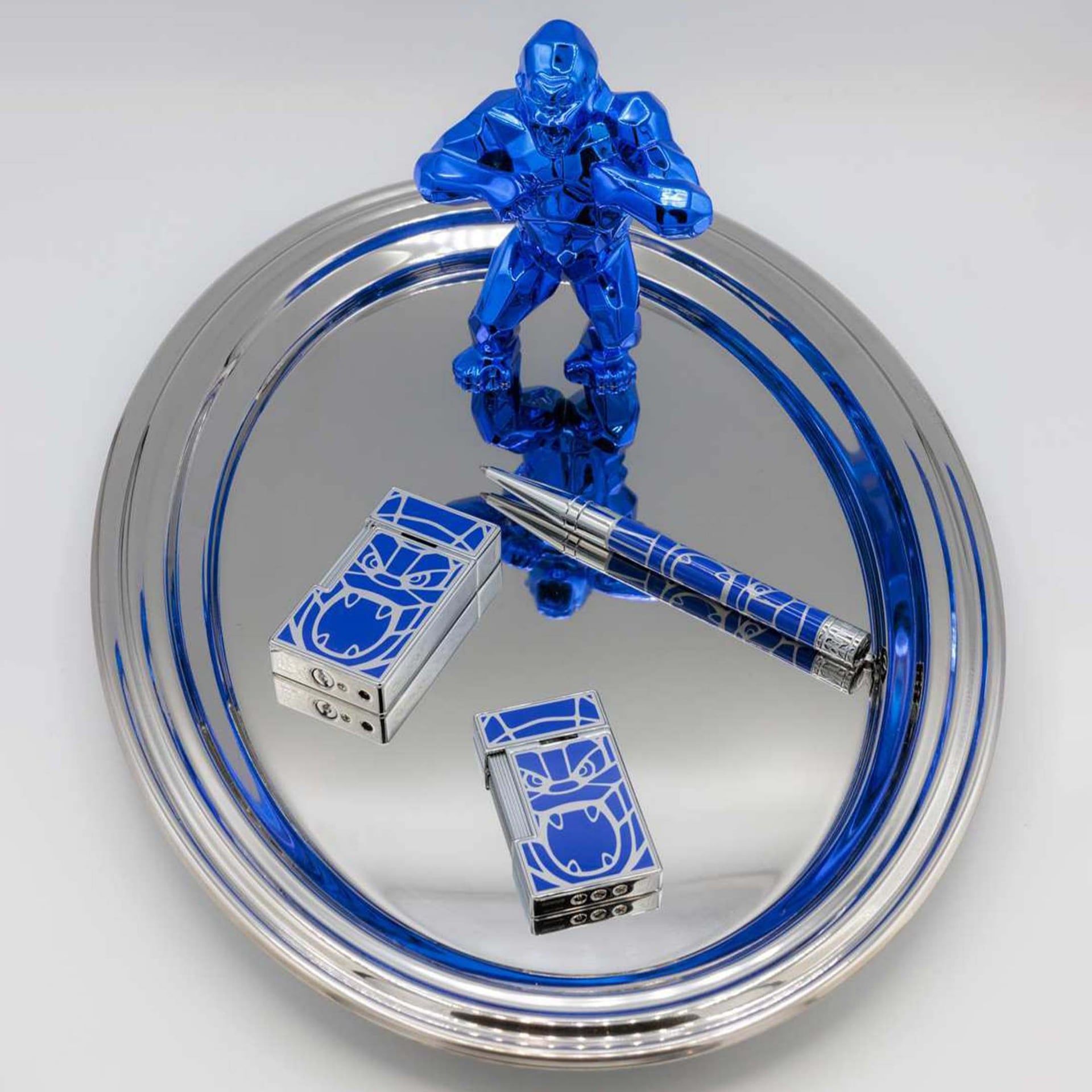 S. T. Dupont Accendino Biggy Orlinski Laccato Blu  025064