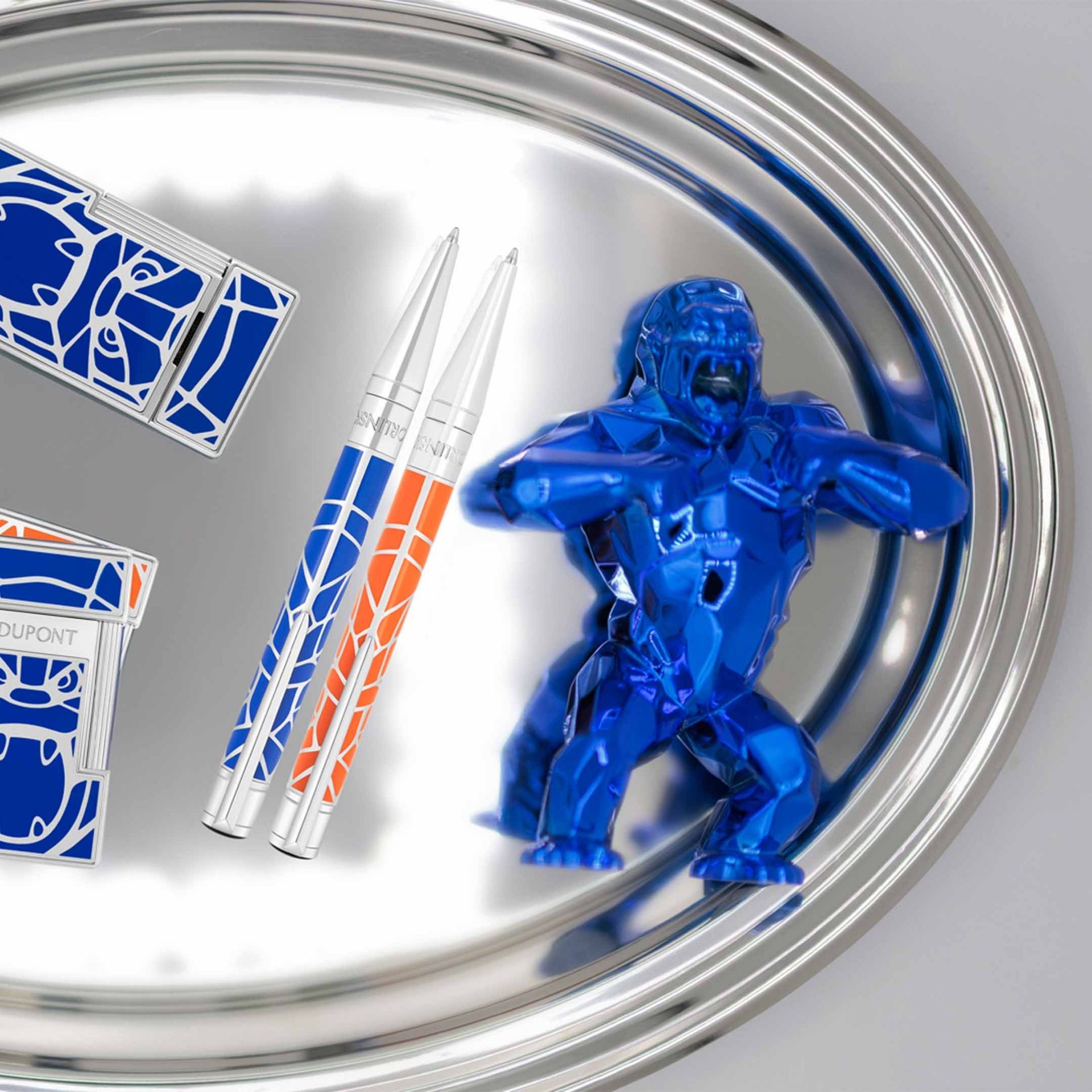 S. T. Dupont Penna a Sfera Initial Orlinski Blu  275064