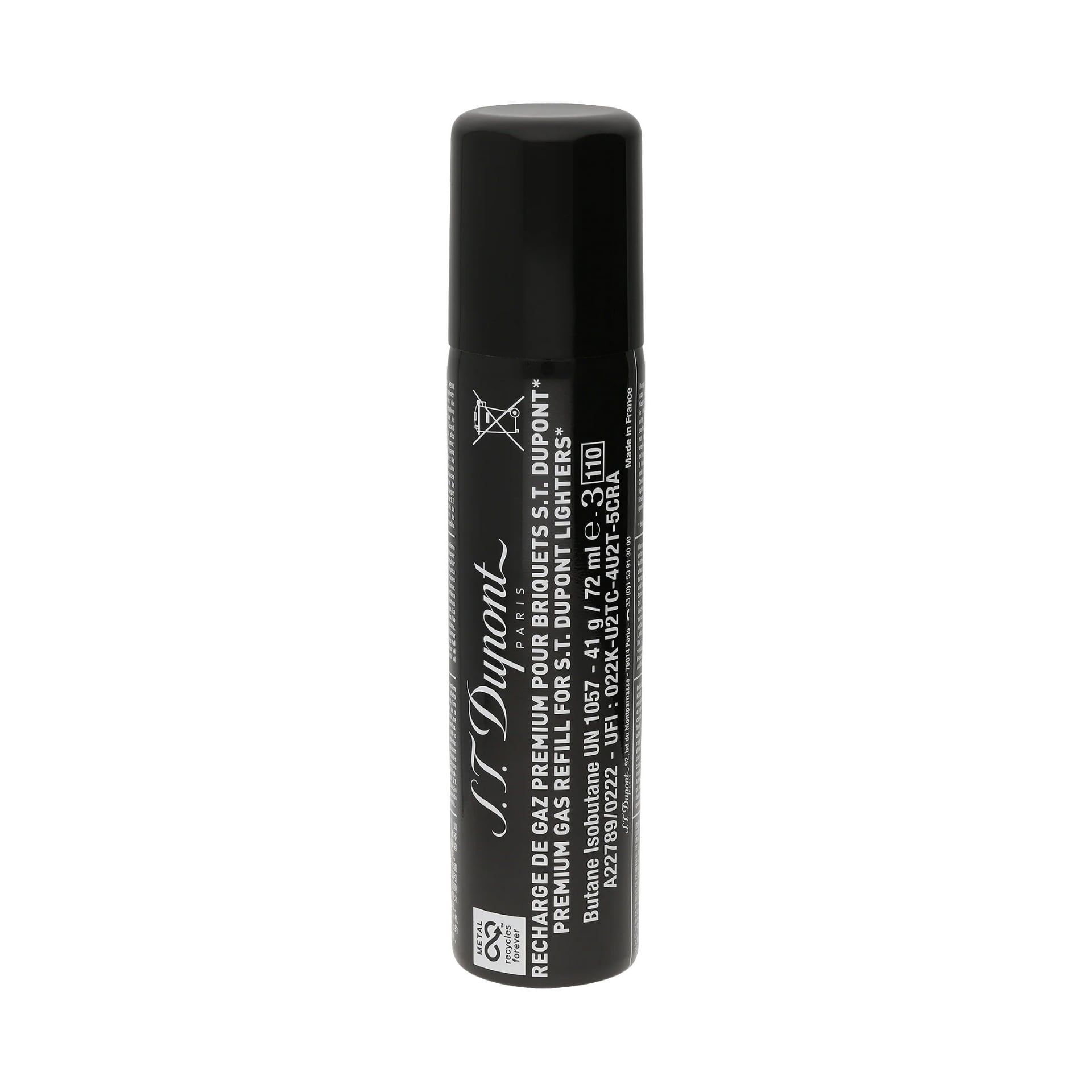 S. T. DUPONT Rifornimento di gas nero 72 ml 900430