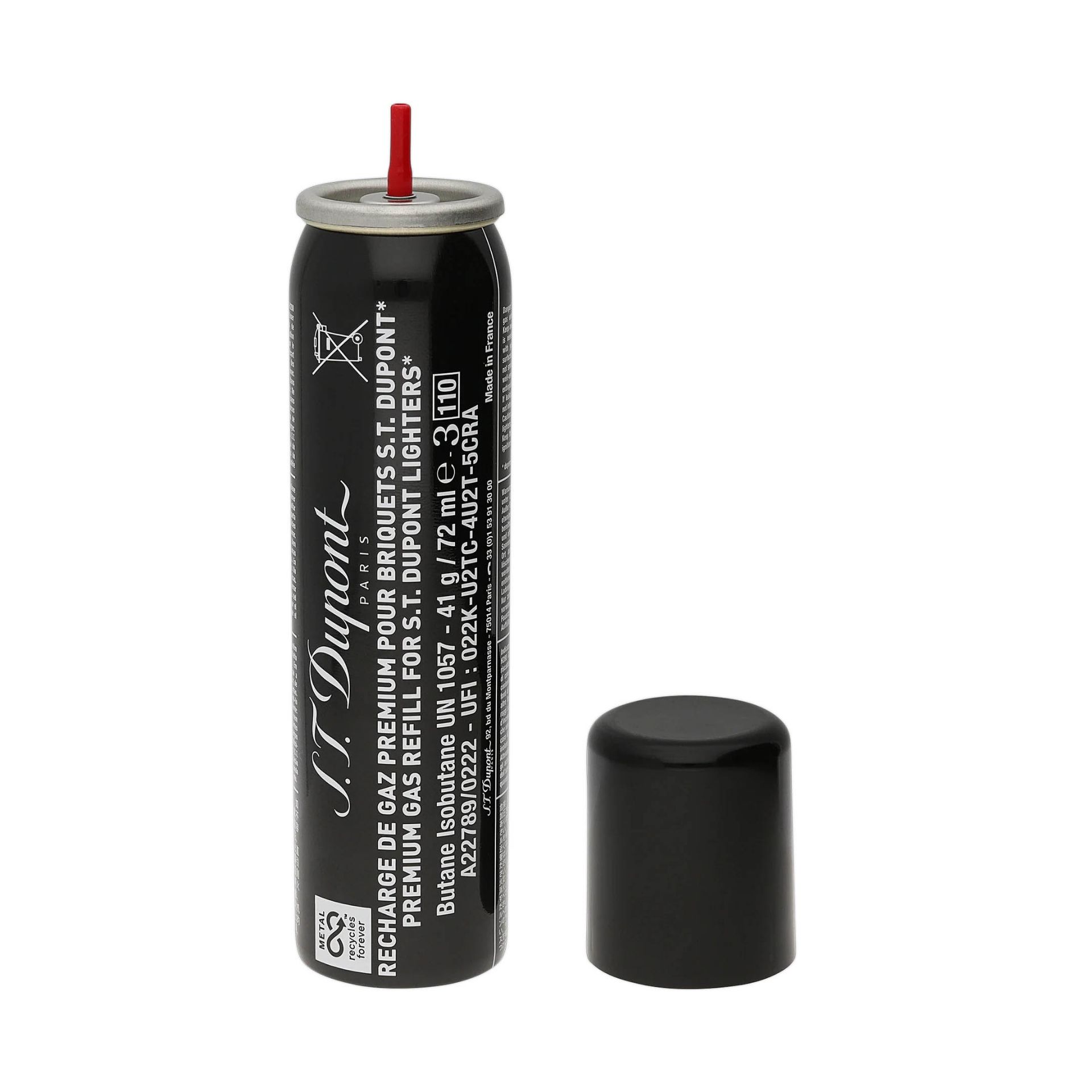 S. T. DUPONT Rifornimento di gas nero 72 ml 900430