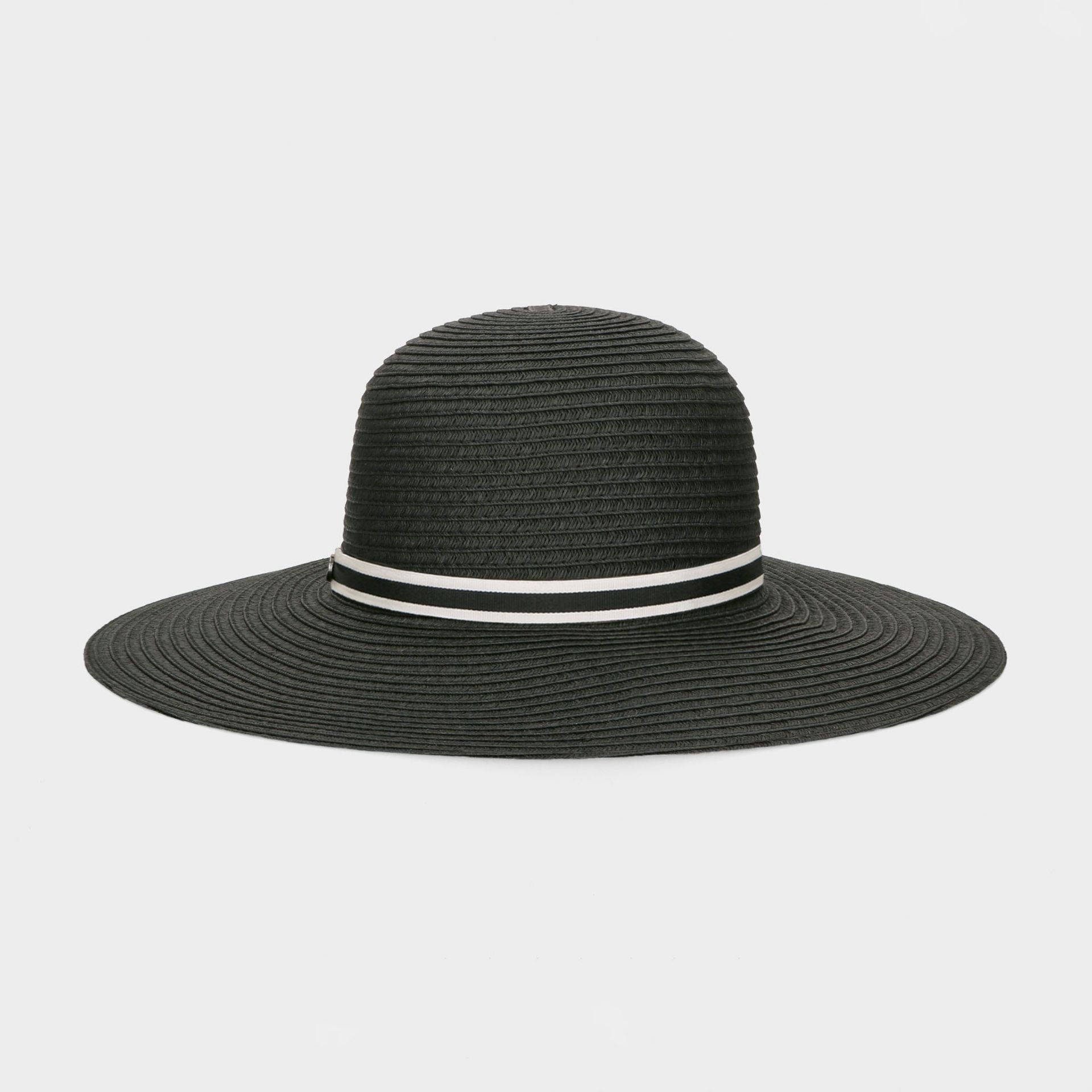 BORSALINO Cappello Giselle Treccia Carta Nero  232194-02V2