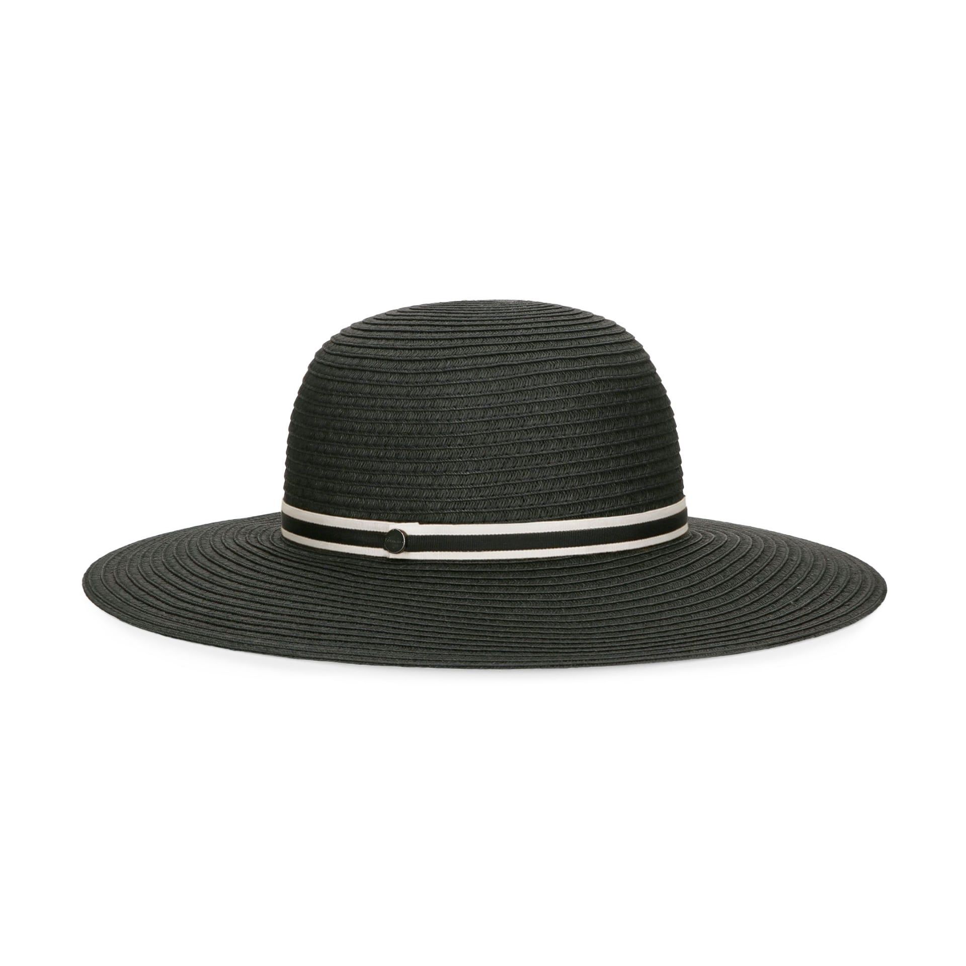 BORSALINO Cappello Giselle Treccia Carta Nero  232194-02V2