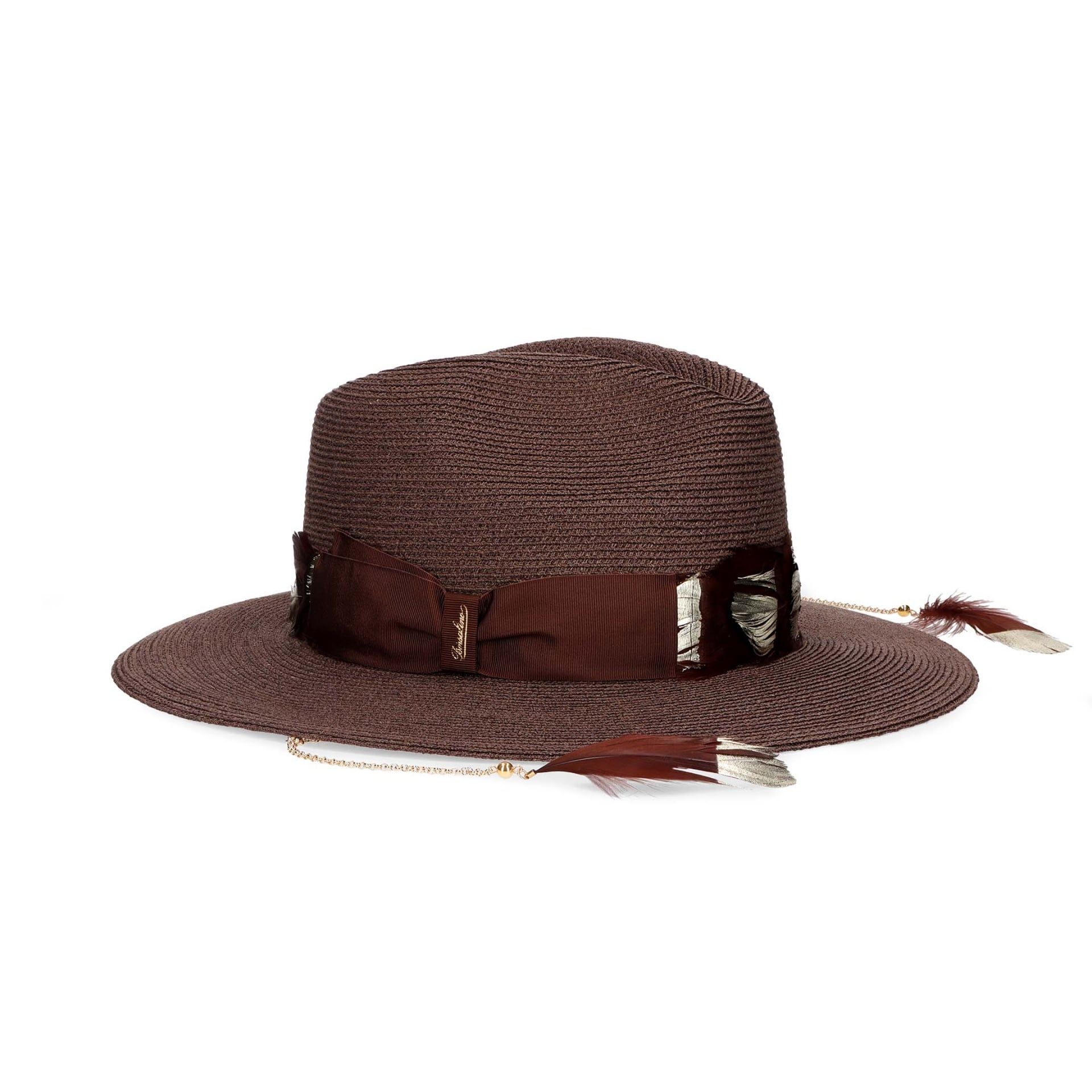 BORSALINO Cappello Tony Treccia Canapa Marrone  230052-12U4