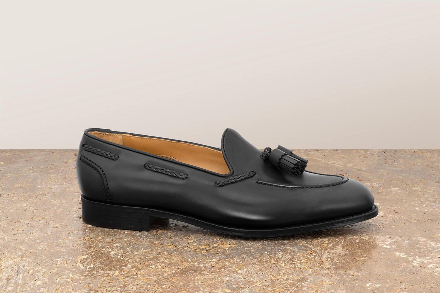 EDWARD GREEN Belgravia - Mocassino Con Nappine - Black  BELGRAVIA