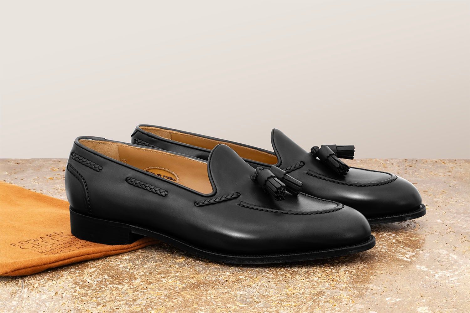 EDWARD GREEN Belgravia - Mocassino Con Nappine - Black  BELGRAVIA