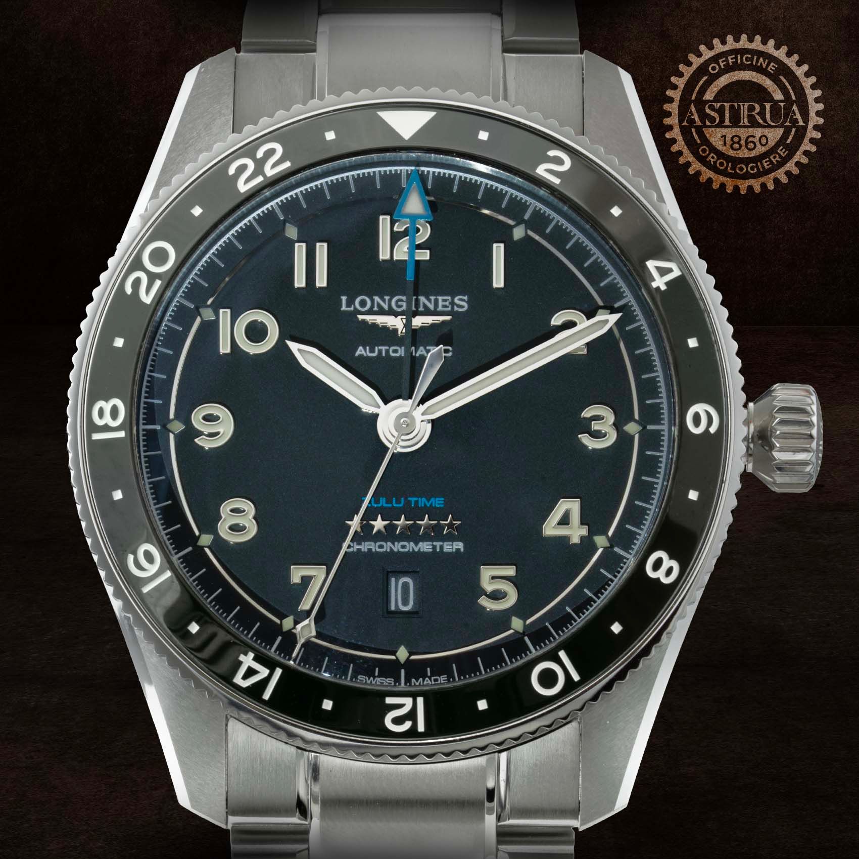 LONGINES Spirit Zulu Time 42 MM L3.812.4.53.6