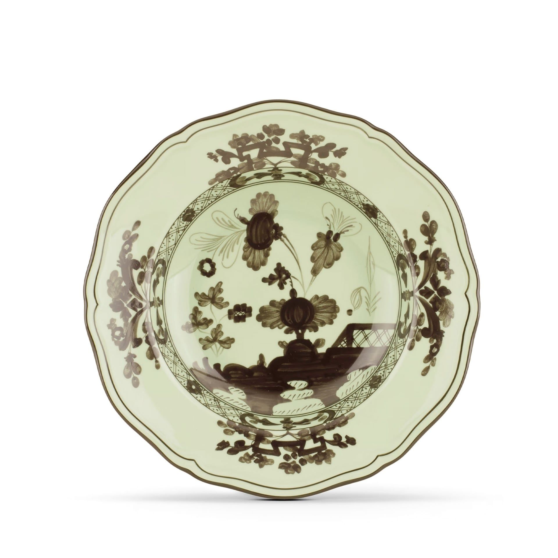 GINORI 1735 Piatto Fondo Oriente Italiano Bario Ø 24 CM 003RG00 FPT210010240G00124100