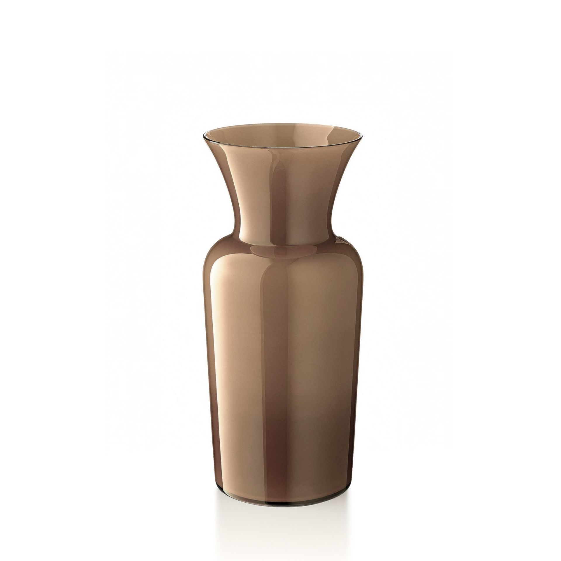 SALVIATI Vaso Profili Sword Lily Caffè Medium H 32 CM / Ø 15 CM 10137