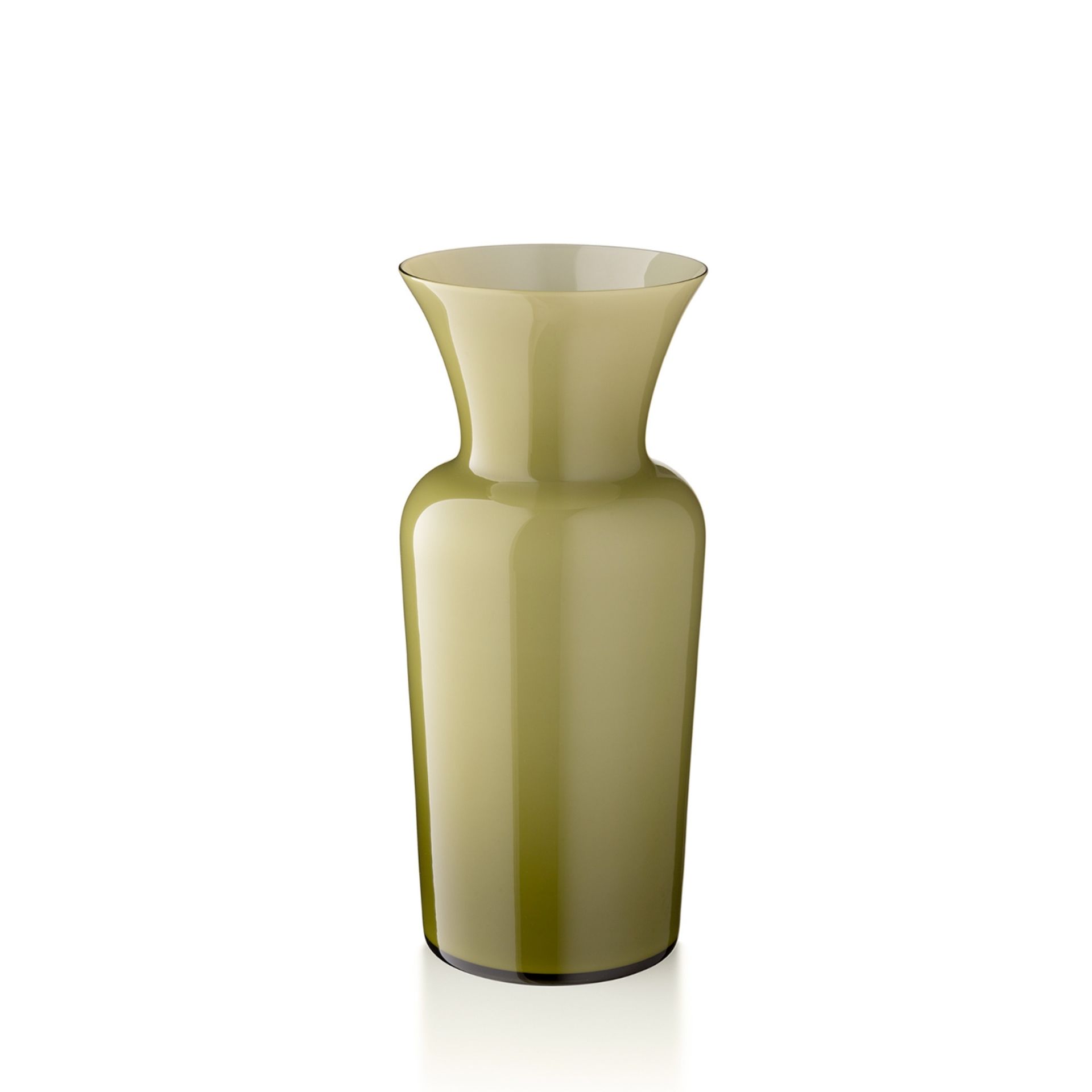 SALVIATI Vaso Profili Sword Lily Verde Oliva Medium H 32 CM / Ø 15 CM 10010