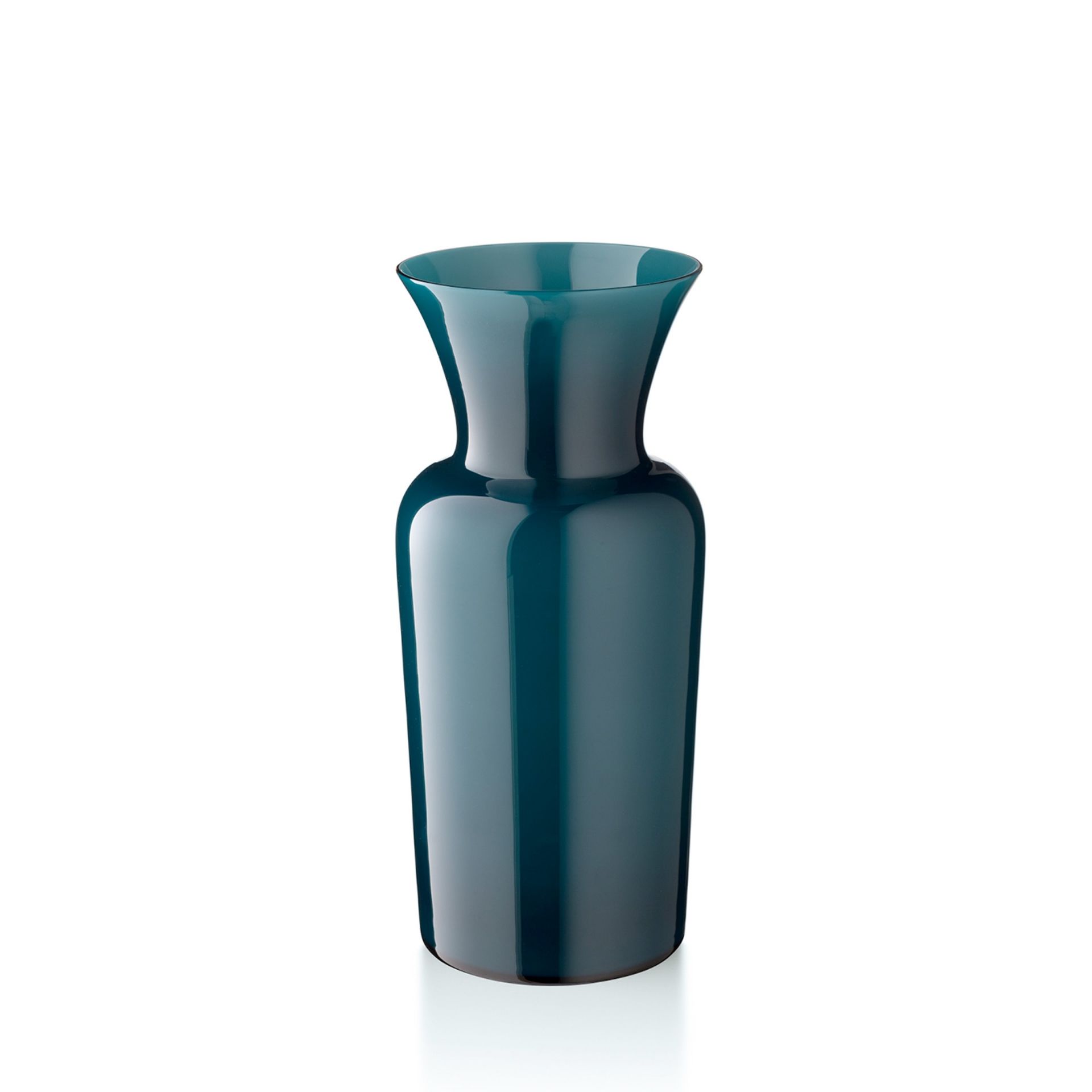 SALVIATI Vaso Profili Sword Lily Verde Pavone Medium H 32 CM / Ø 15 CM 10016