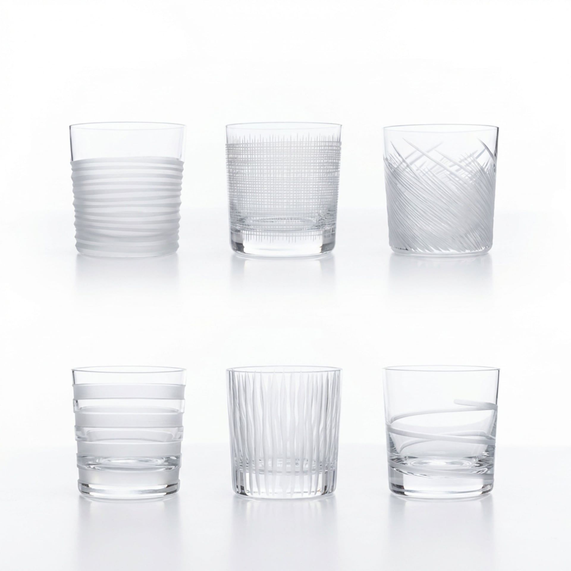 SALVIATI Set 6 Bicchieri Nove Tumbler H 9.5 CM / Ø 8.8 CM 10537