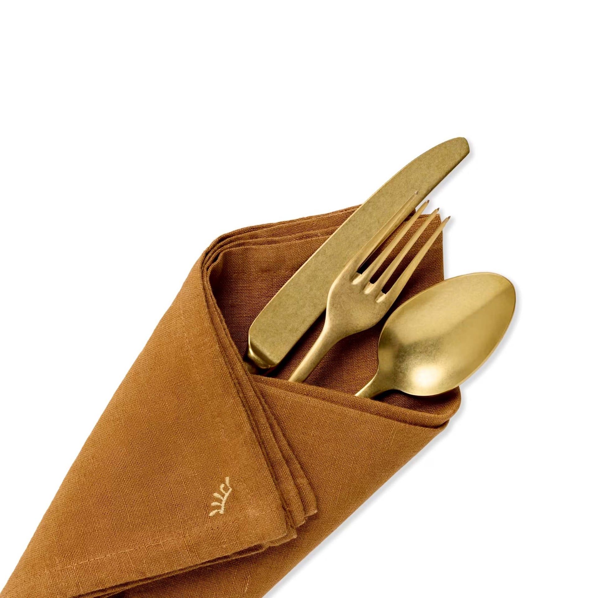 GINORI 1735 Tovaglioli in Lino Orlis Cognac 48 CM - H 48 CM 187RGTT FX2NP0LX48X4T00131203