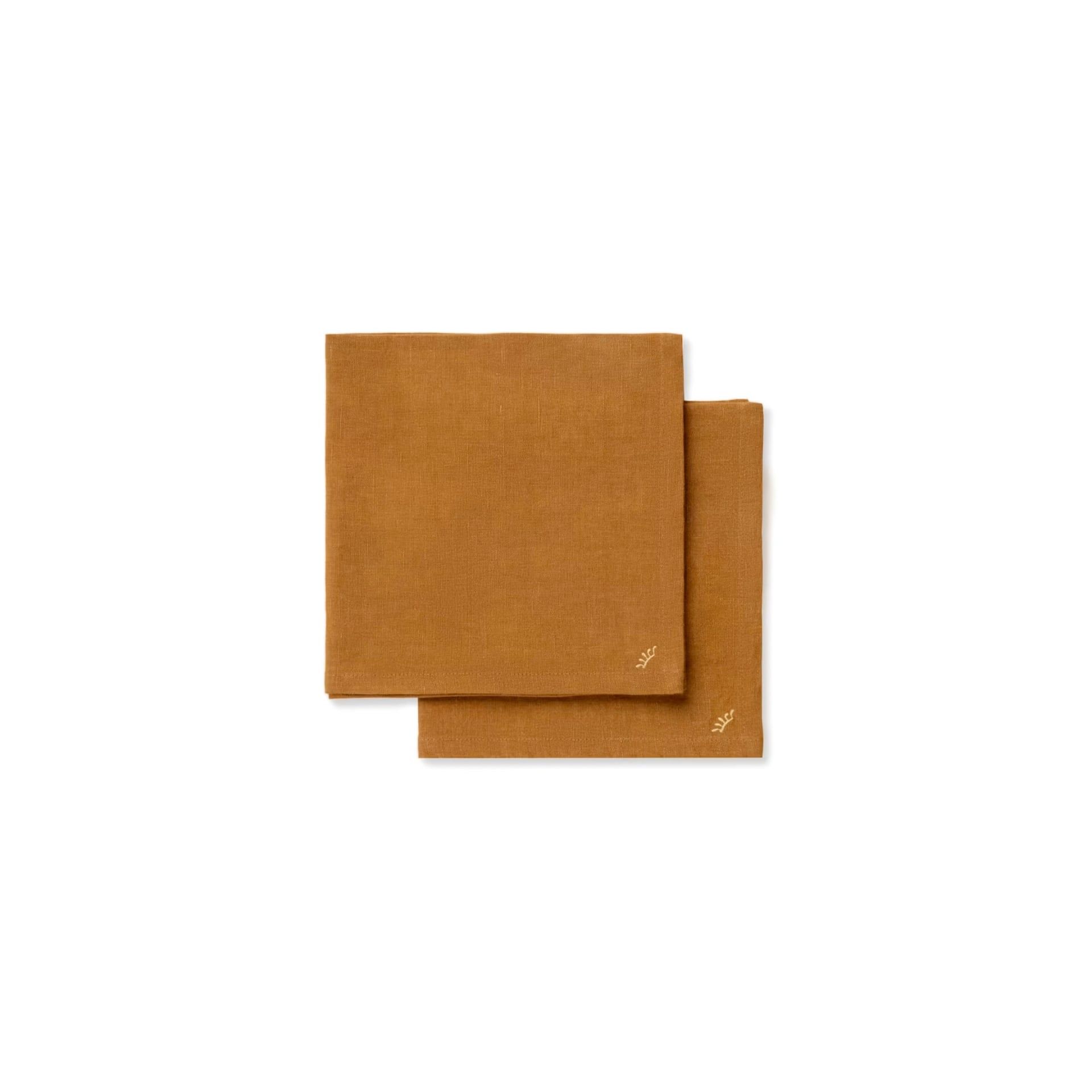 GINORI 1735 Tovaglioli in Lino Orlis Cognac 48 CM - H 48 CM 187RGTT FX2NP0LX48X4T00131203