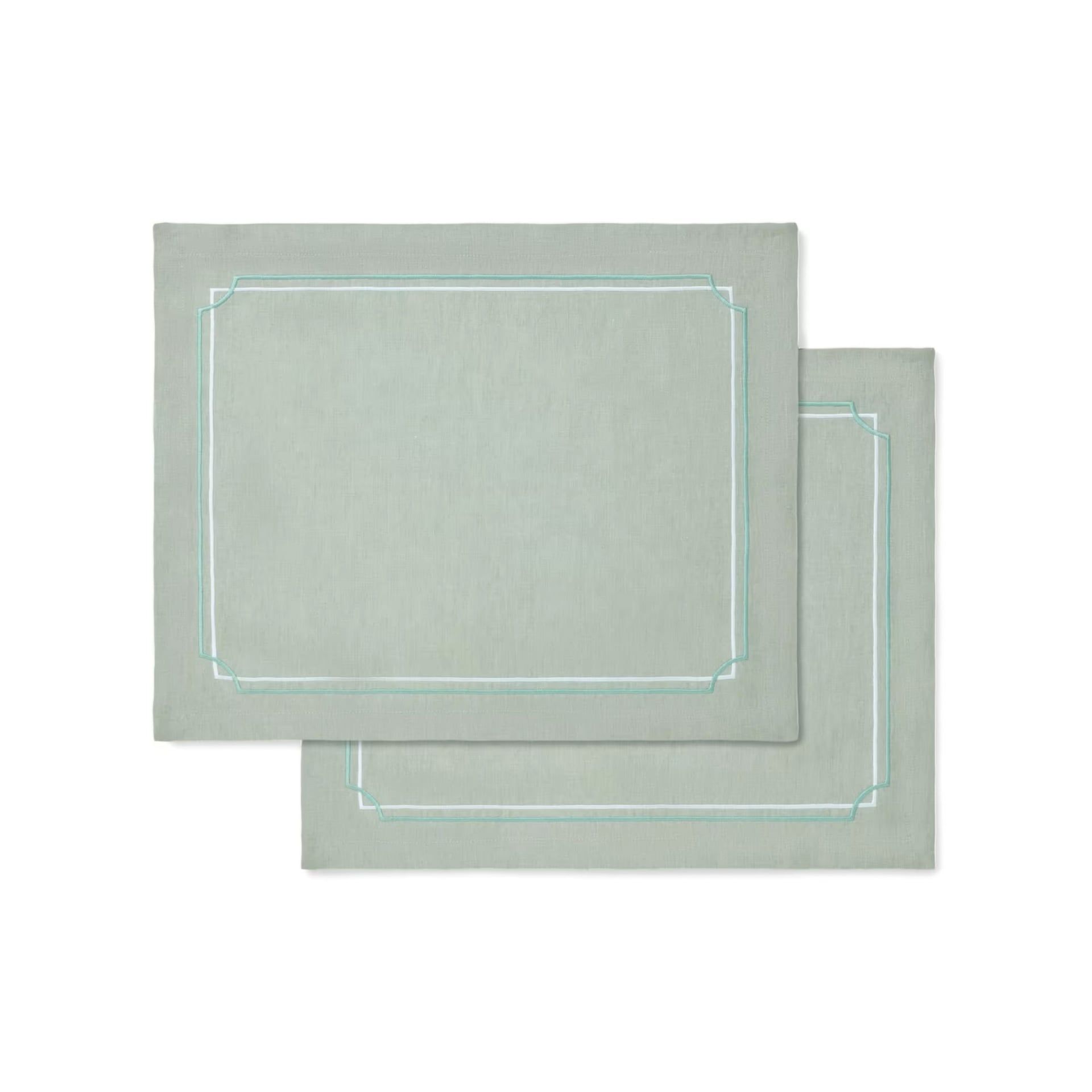 GINORI 1735 Tovagliette in Lino Orlis Salvia 50 CM - H 40 CM 187RGTT FX2PM0LX40X5T00131205