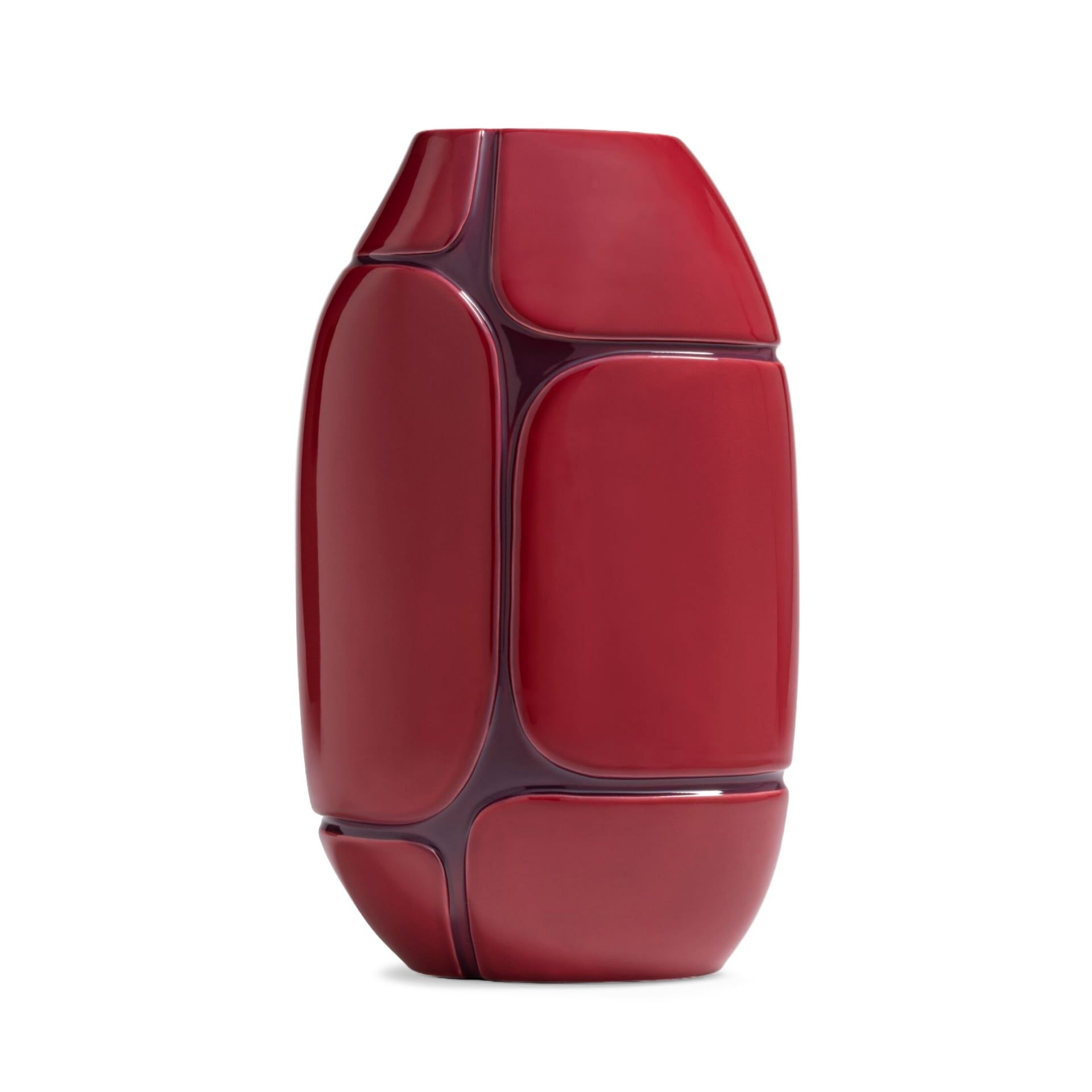 BOSA Vaso Grande Laguna Bordeaux (Matteo Zorzenoni) 21 CM - H 36.5 CM 1940/40+57