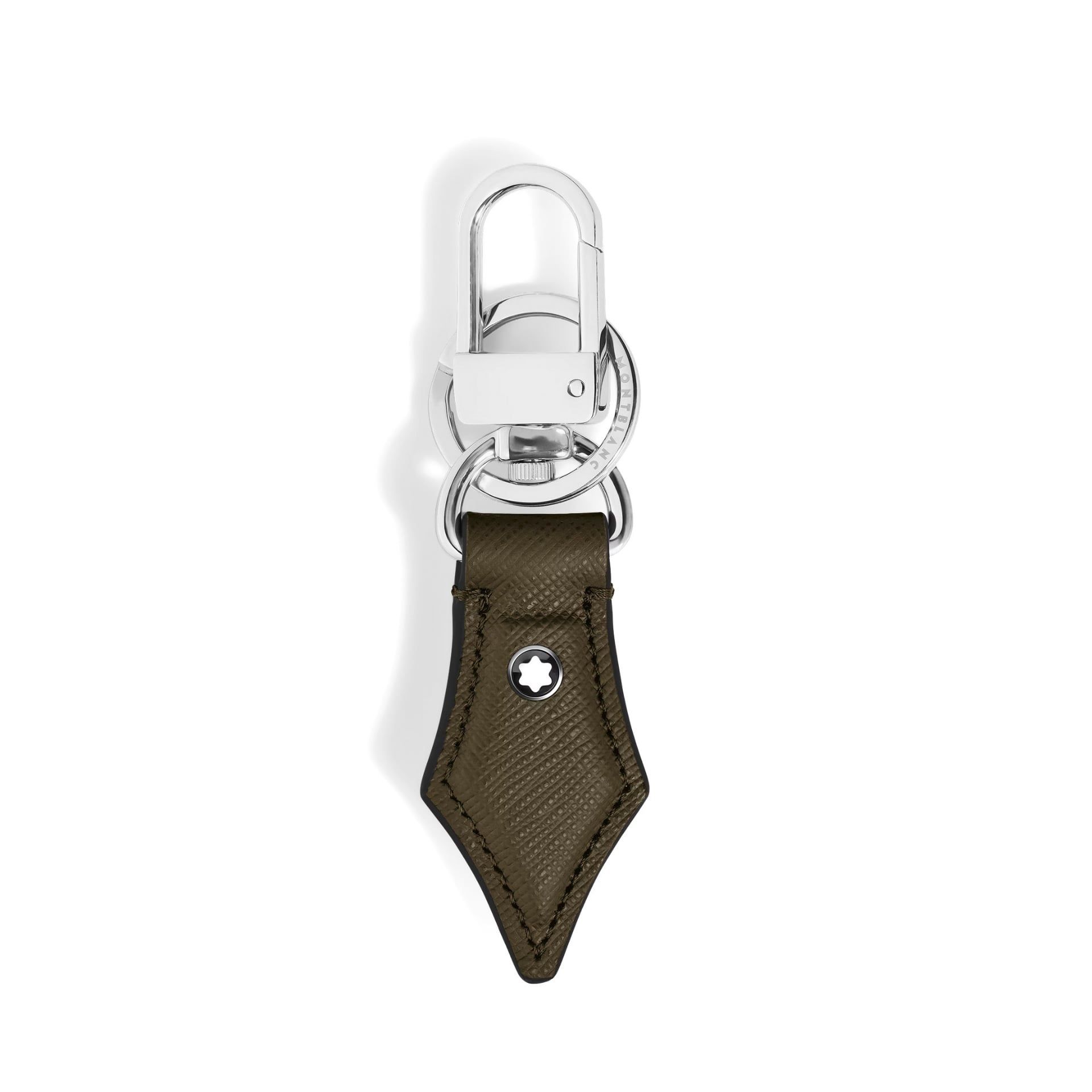MONTBLANC Portachiavi a Forma di Pennino in Pelle Sartorial Kaki  221326