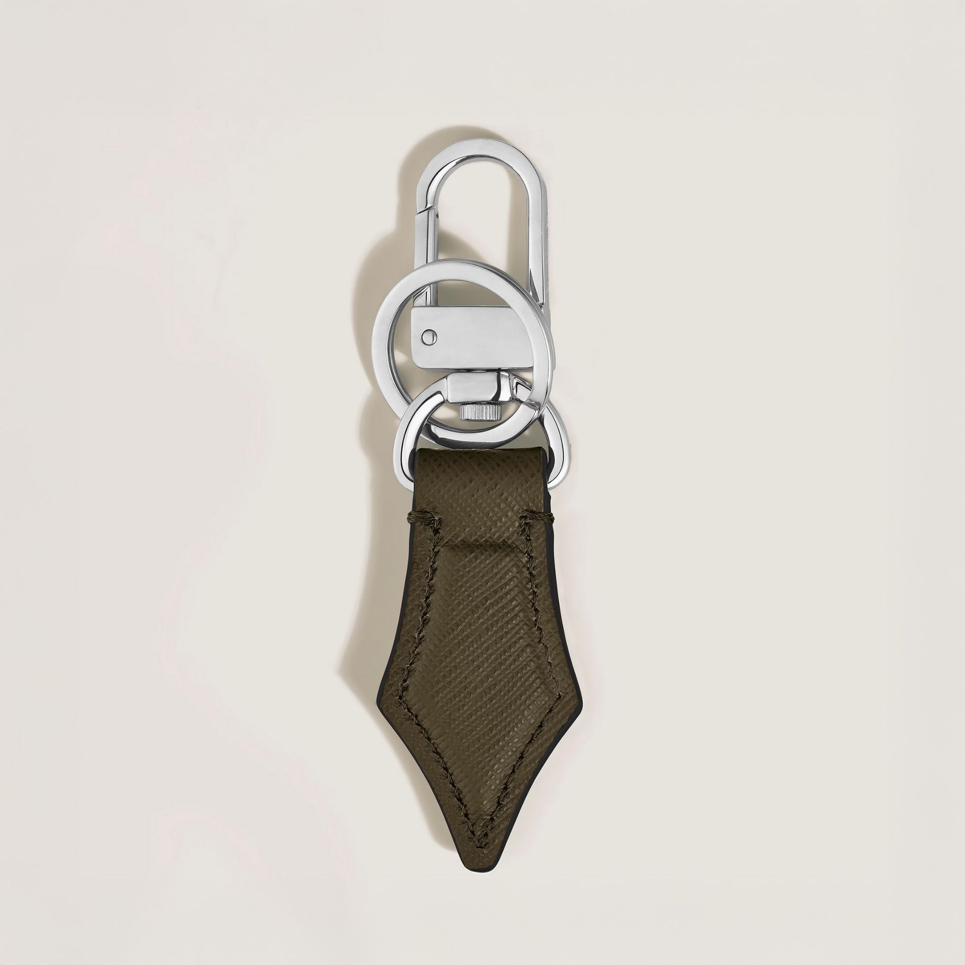 MONTBLANC Portachiavi a Forma di Pennino in Pelle Sartorial Kaki  221326