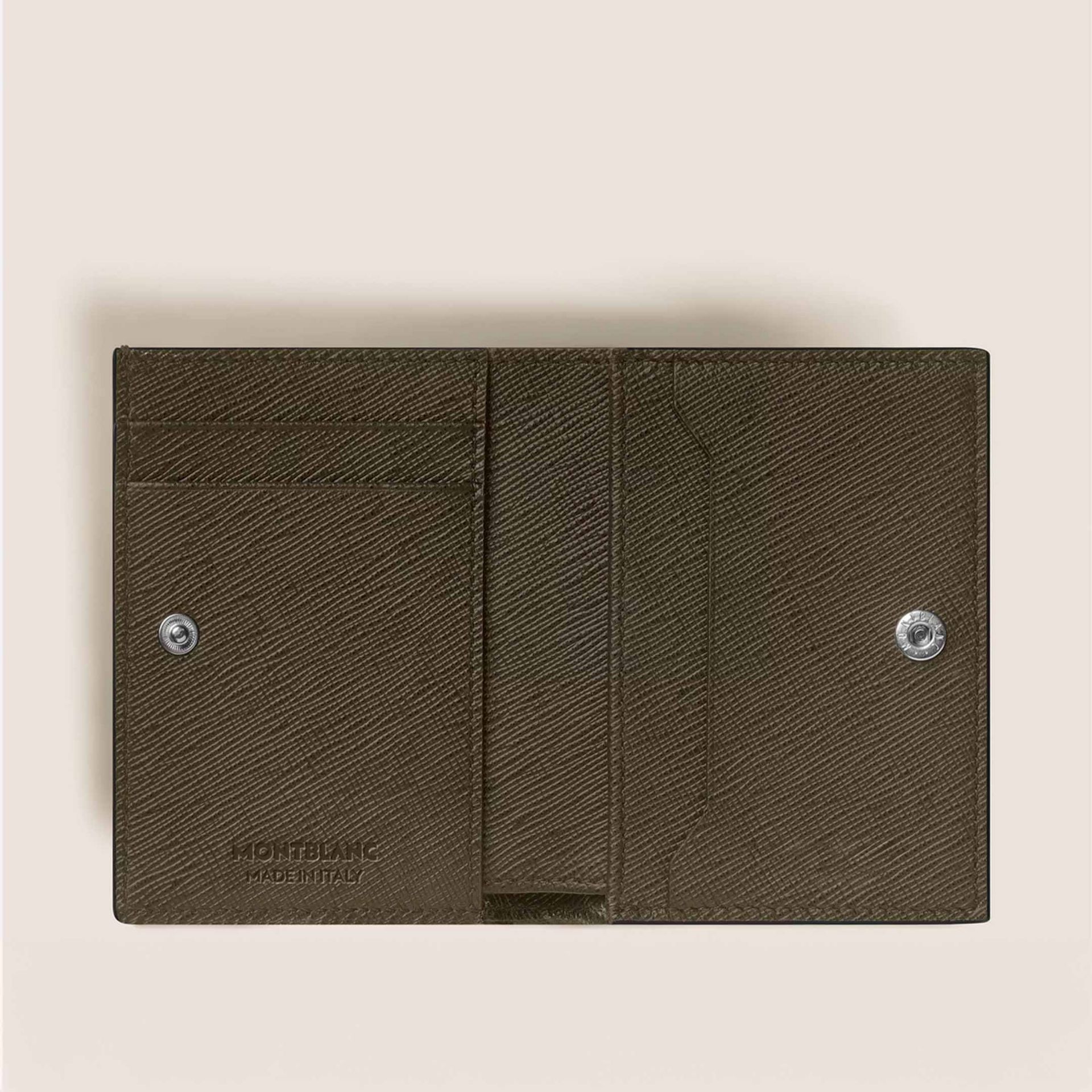 MONTBLANC Portafoglio Continental Nano in Pelle Sartorial Kaki  221468