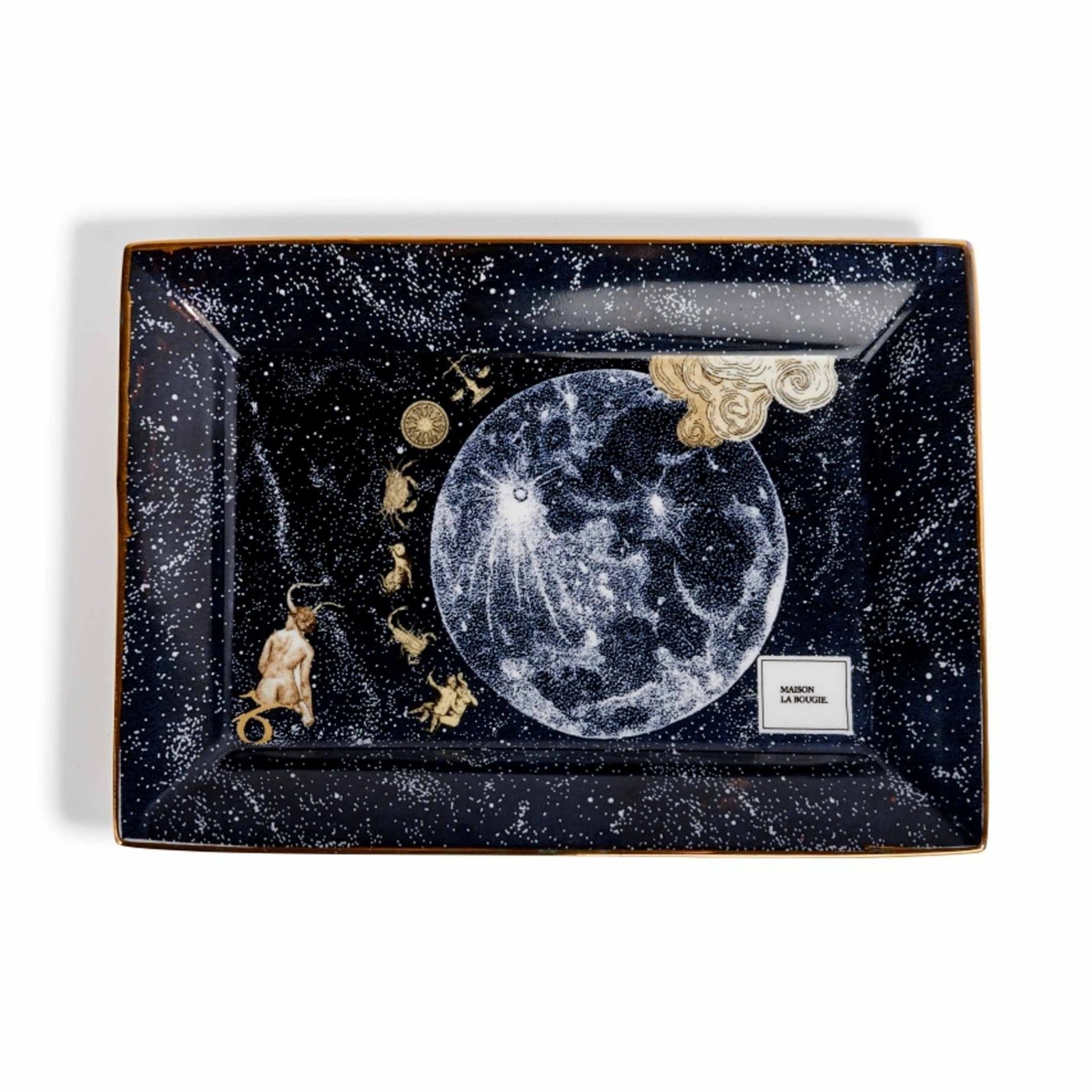 Maison La Bougie Svuotatasche Miracle Gallery La Lune Blu Notte 21,3 x 3 x 15,5 CM MLBVP91