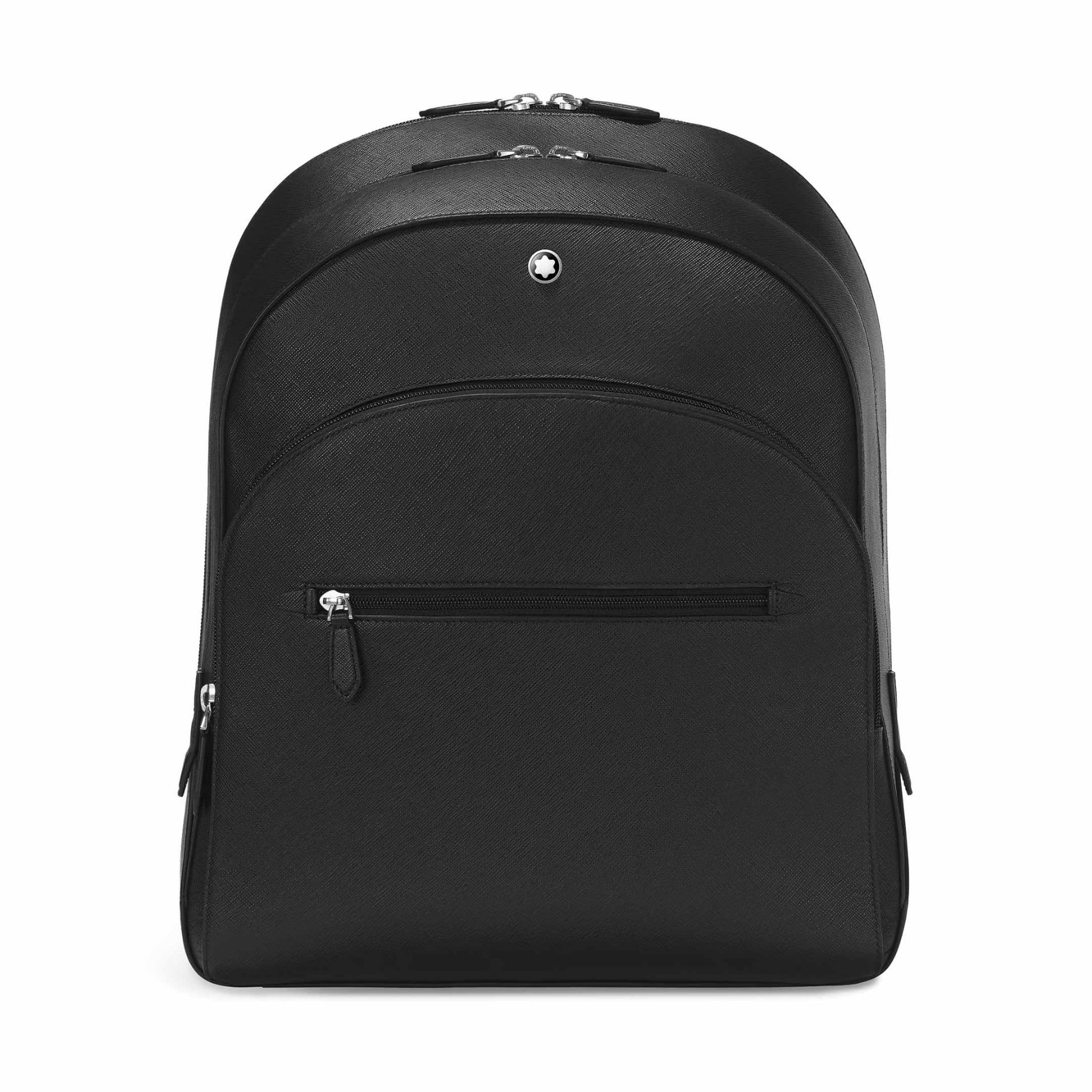 MONTBLANC Zaino Modello Grande con 3 Compartimenti in Pelle Sartorial Nero  198587