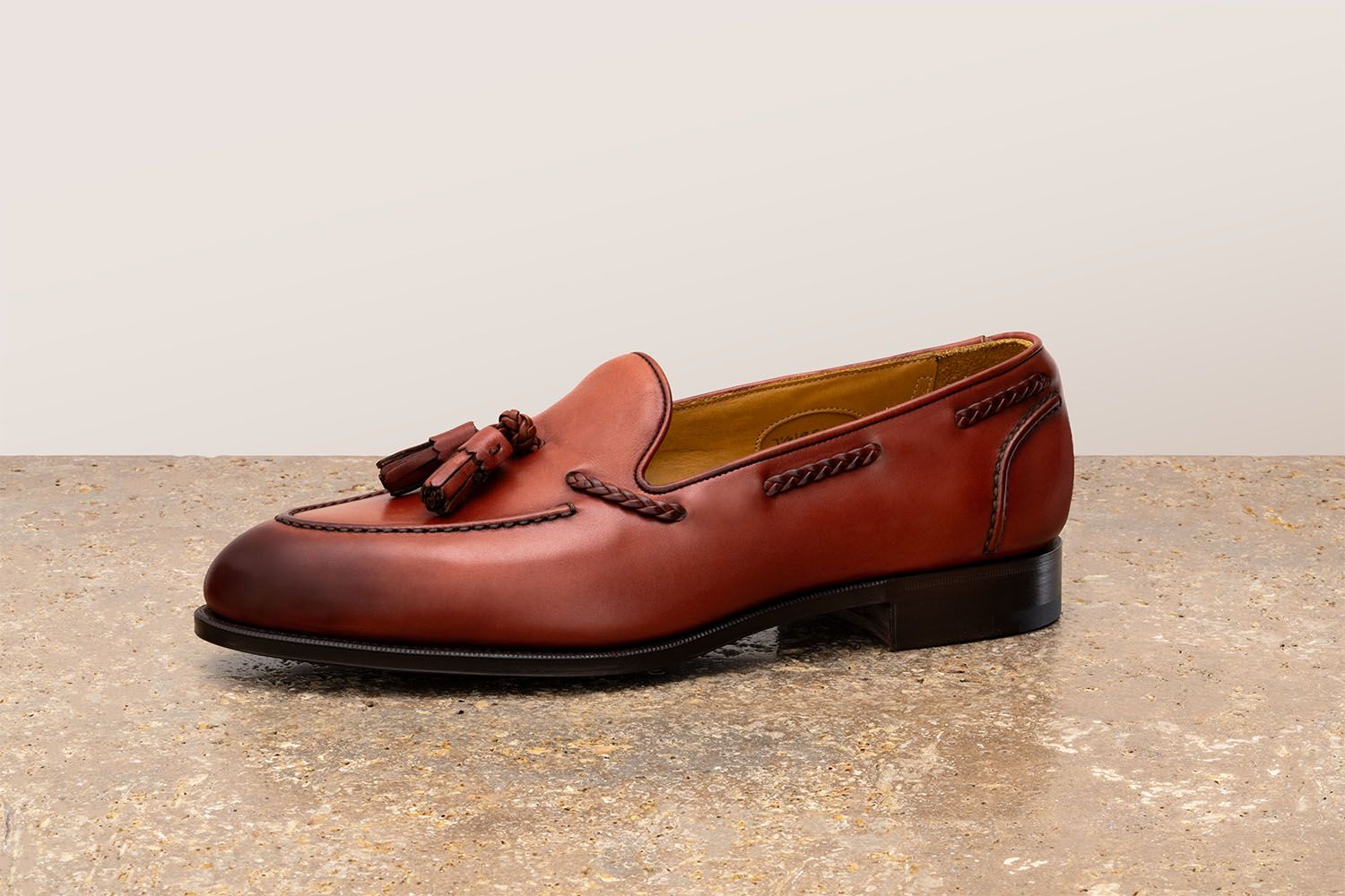 EDWARD GREEN Belgravia - Mocassino Con Nappine - Bauxite  