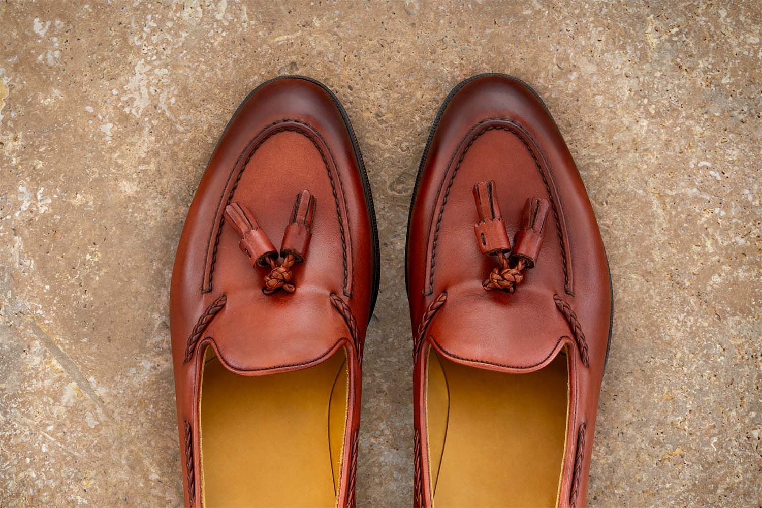 EDWARD GREEN Belgravia - Mocassino Con Nappine - Bauxite  