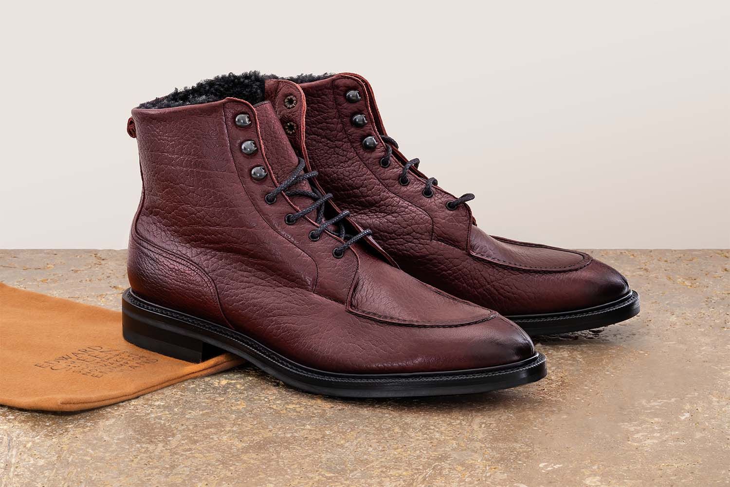EDWARD GREEN Cranleigh - Stivaletto Con Stringhe - Burgundy  GALWAY