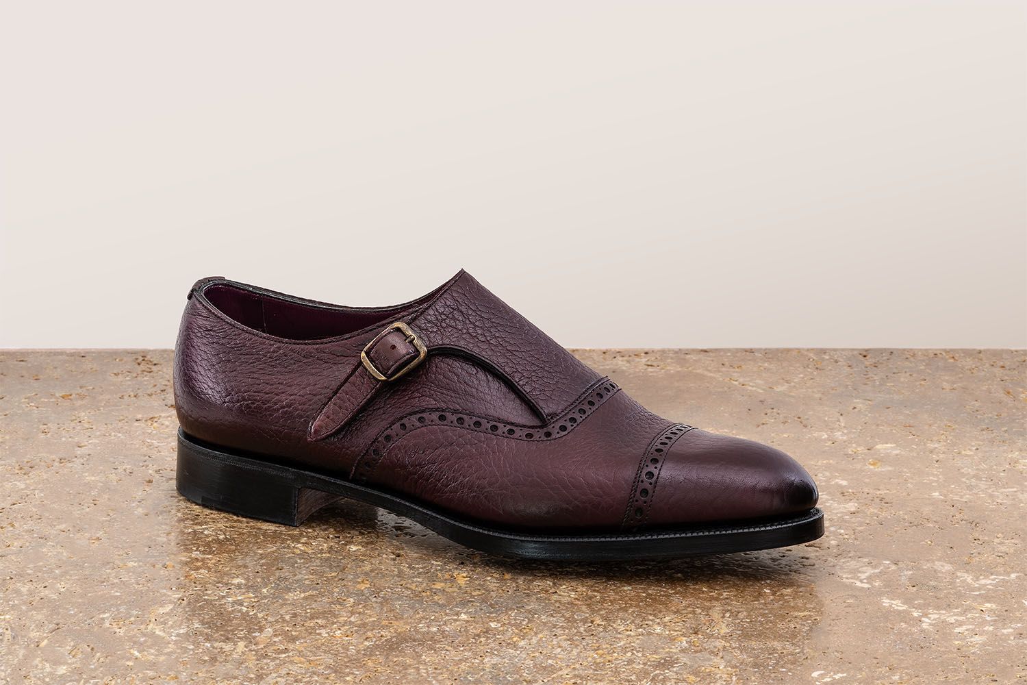 EDWARD GREEN Padbury - Scarpa Con Fibbia - Aubergine  PADBURY