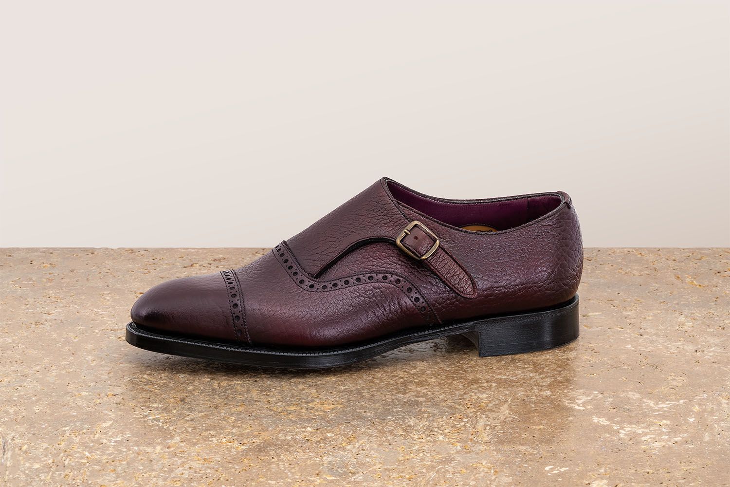 EDWARD GREEN Padbury - Scarpa Con Fibbia - Aubergine  PADBURY