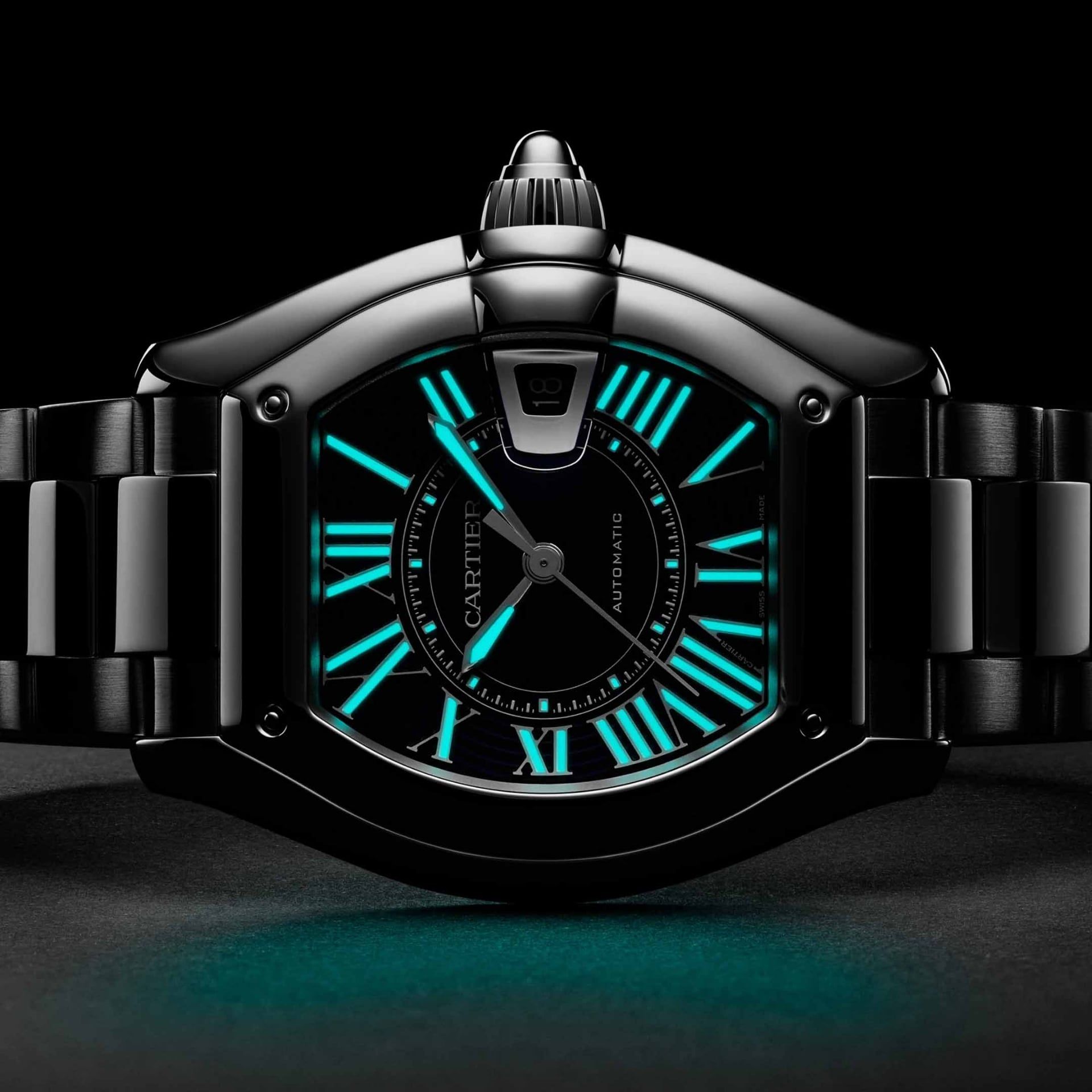 CARTIER Roadster Modello Grande, Acciaio 38,7 X 47,2 MM WSRD0014