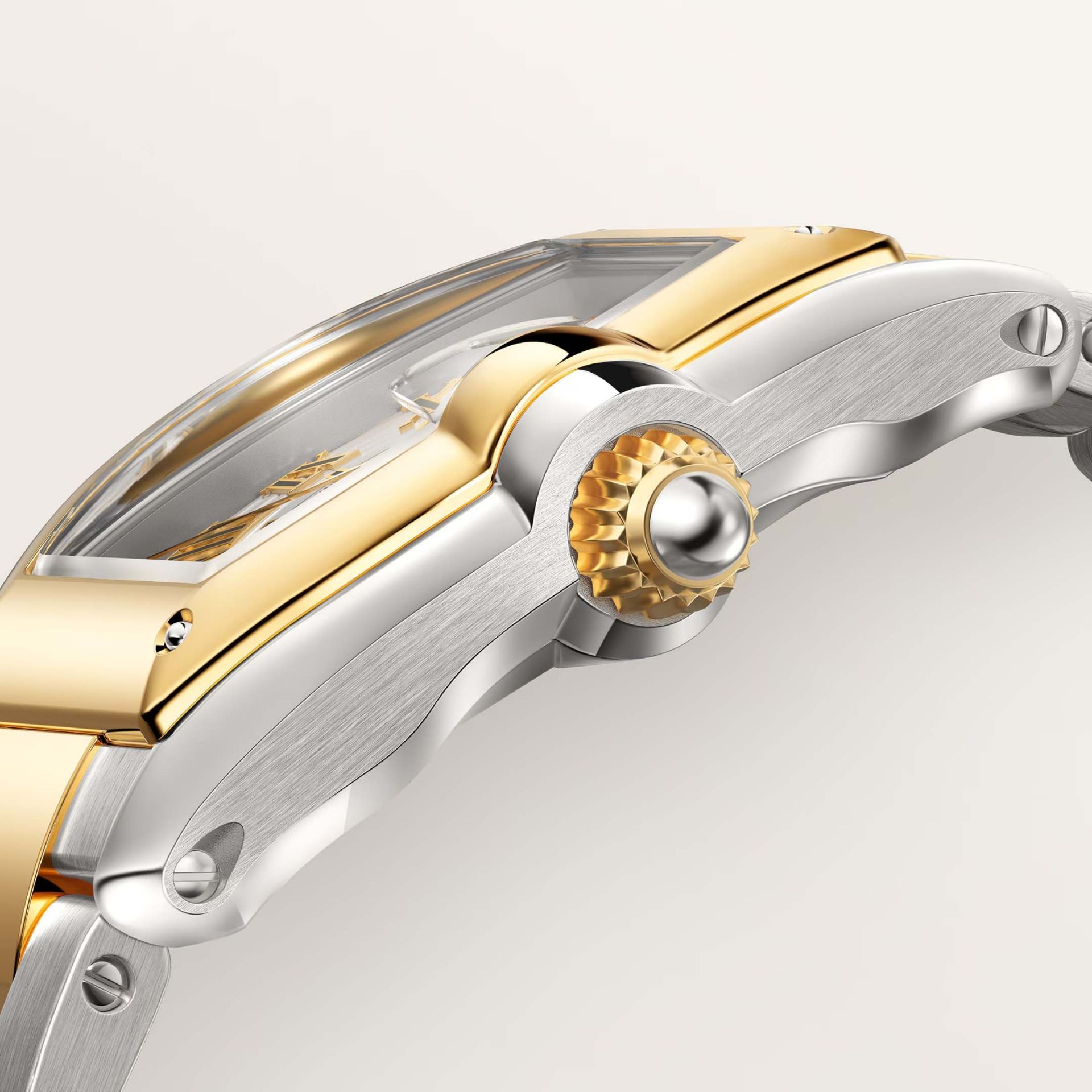 CARTIER Roadster Modello Medio, Acciaio e Oro Giallo 34.9 X 42.5 MM W2RD0009