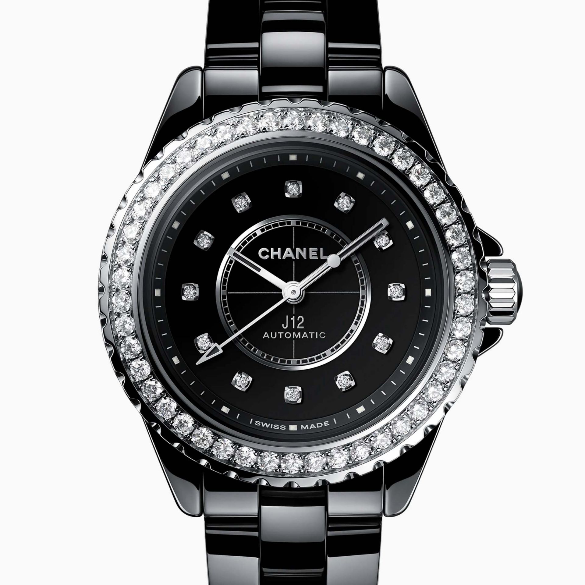 CHANEL J12 con Lunetta di Diamanti Calibro 12.2 33 MM H10474