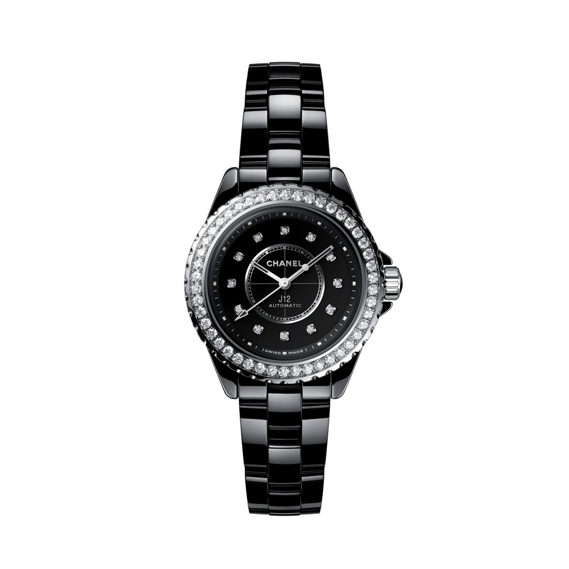 CHANEL J12 con Lunetta di Diamanti Calibro 12.2 33 MM H10474