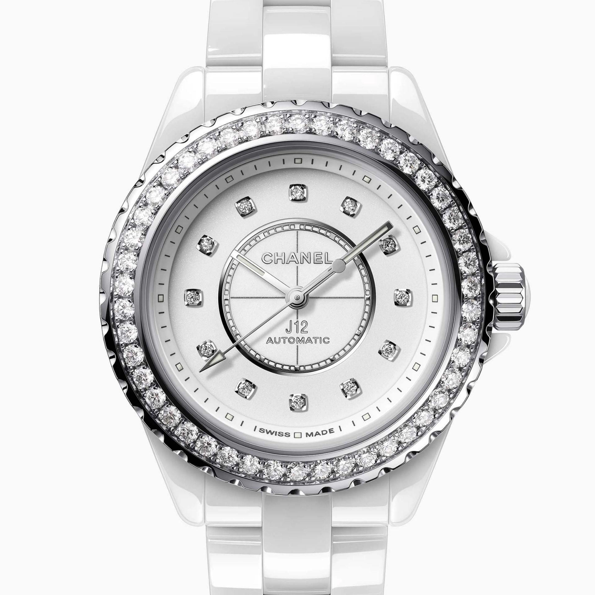 CHANEL J12 con Lunetta di Diamanti Calibro 12.2 33 MM H10473