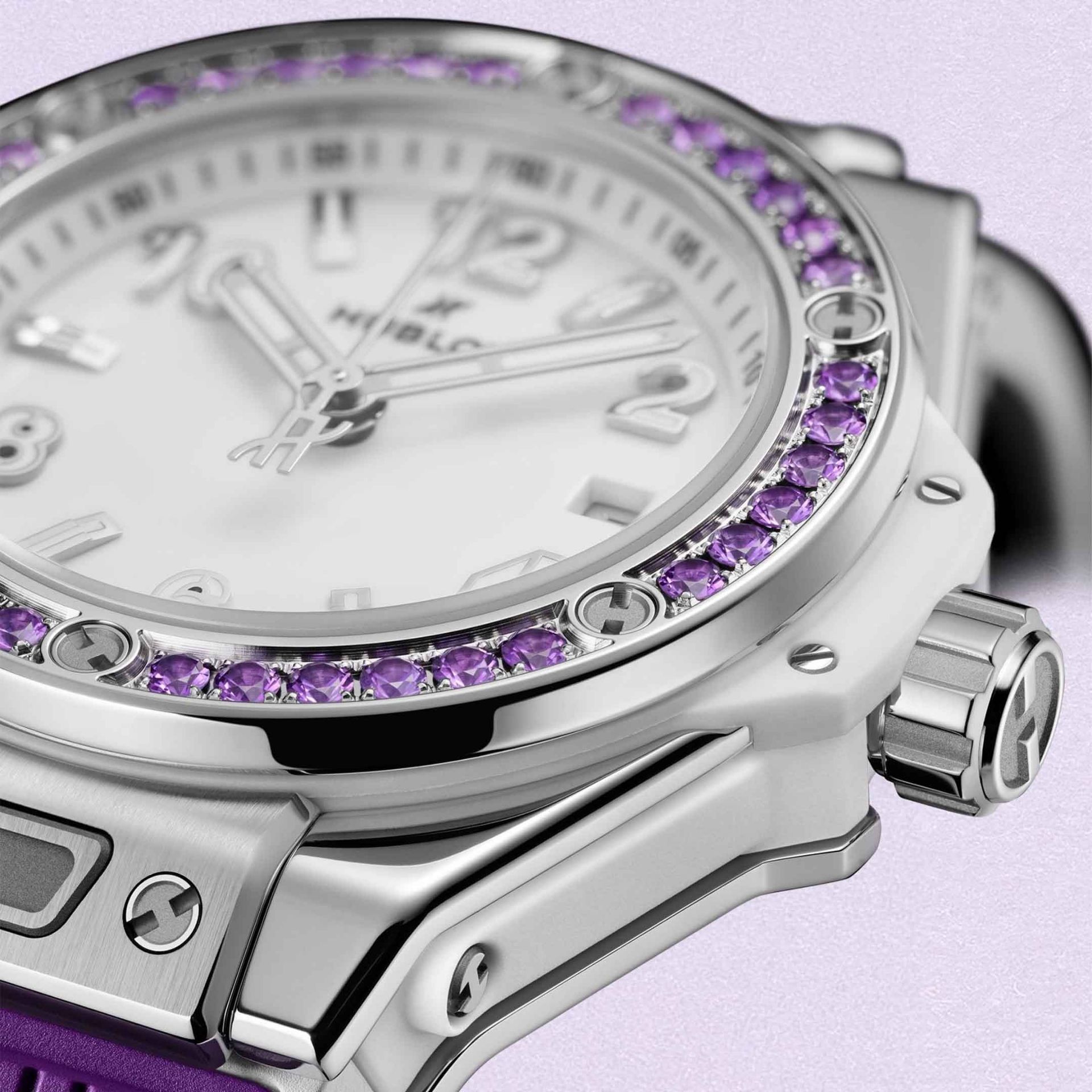 HUBLOT Big Bang Joyful Steel Purple 33 MM 485.SV.2210.RX.1205