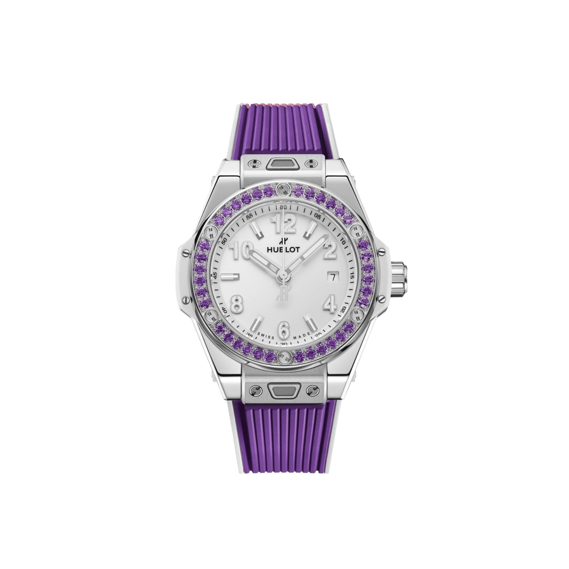 HUBLOT Big Bang Joyful Steel Purple 33 MM 485.SV.2210.RX.1205