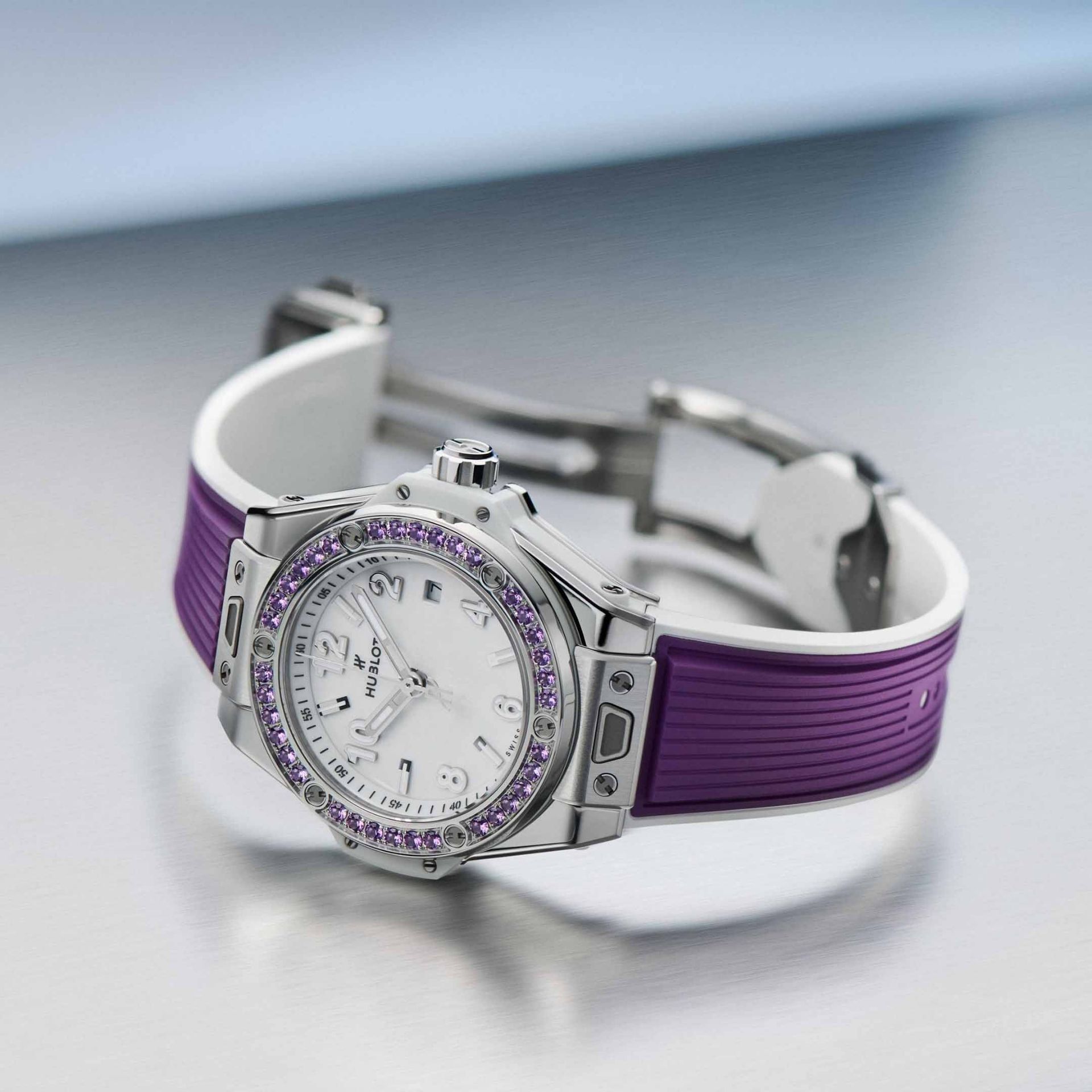 HUBLOT Big Bang Joyful Steel Purple 33 MM 485.SV.2210.RX.1205