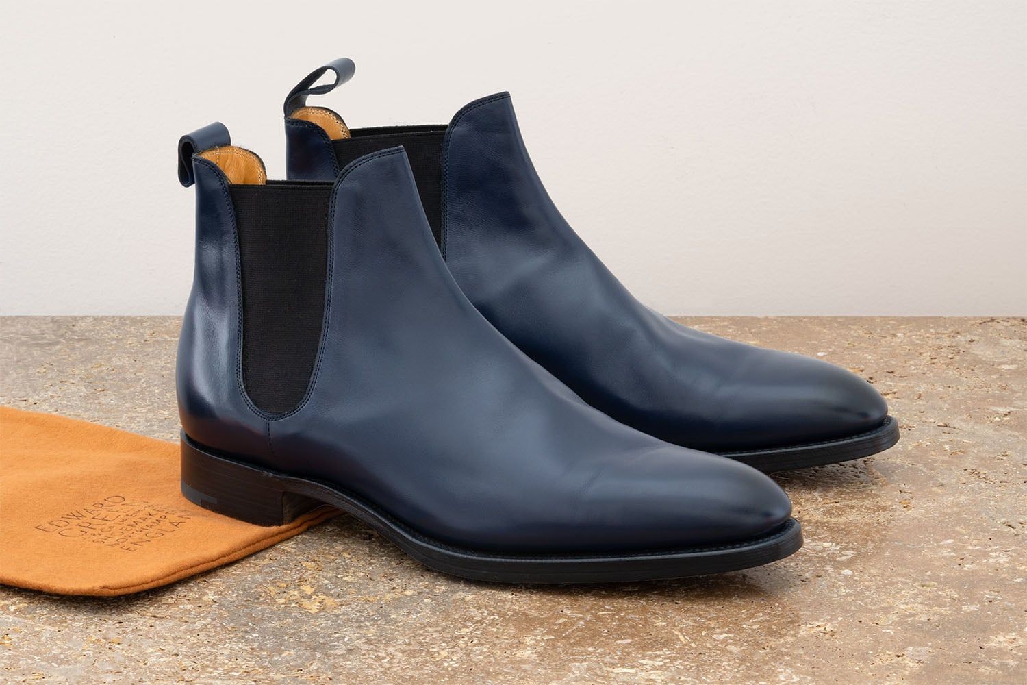 EDWARD GREEN Camden - Stivaletto Chelsea -  Navy Antique  CAMDEN