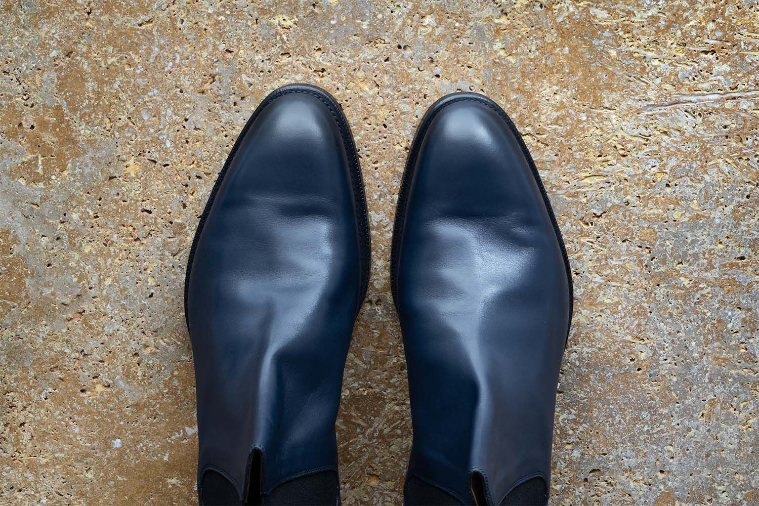 EDWARD GREEN Camden - Stivaletto Chelsea -  Navy Antique  CAMDEN