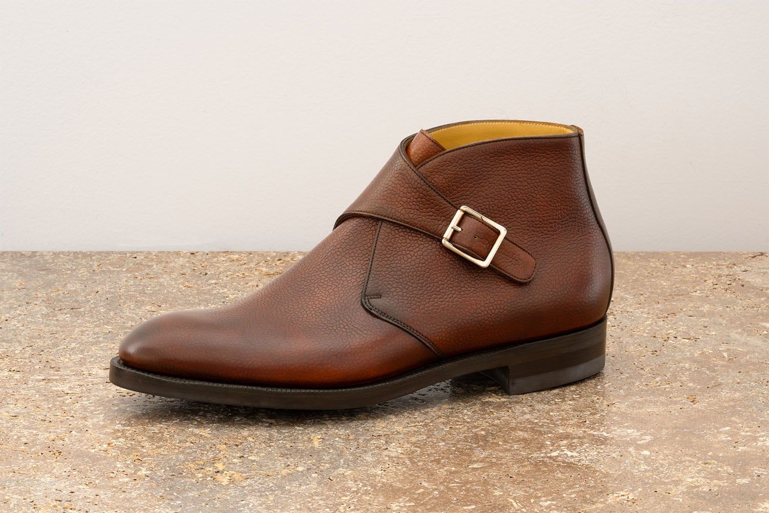 EDWARD GREEN Ravenstone - Stivaletto Alla Caviglia Con Fibbia - Rosewood Country Calf  RAVENSTONE