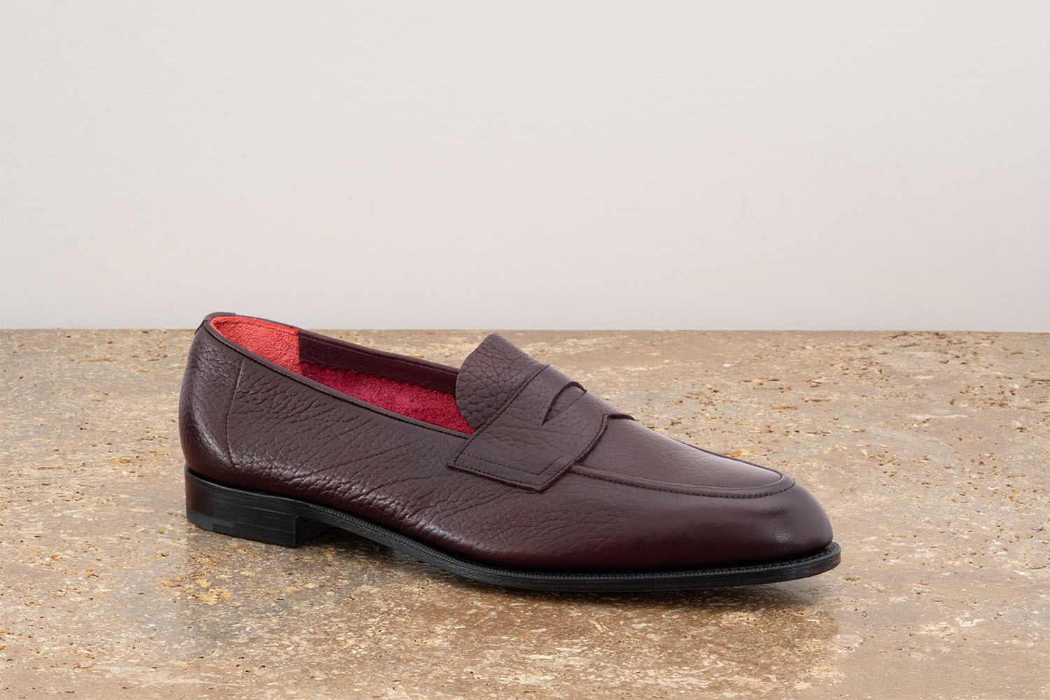 EDWARD GREEN Piccadilly Unlined - Mocassino Classico - Aubergine - Edizione Astrua  A-PICCADILLY UNLINED