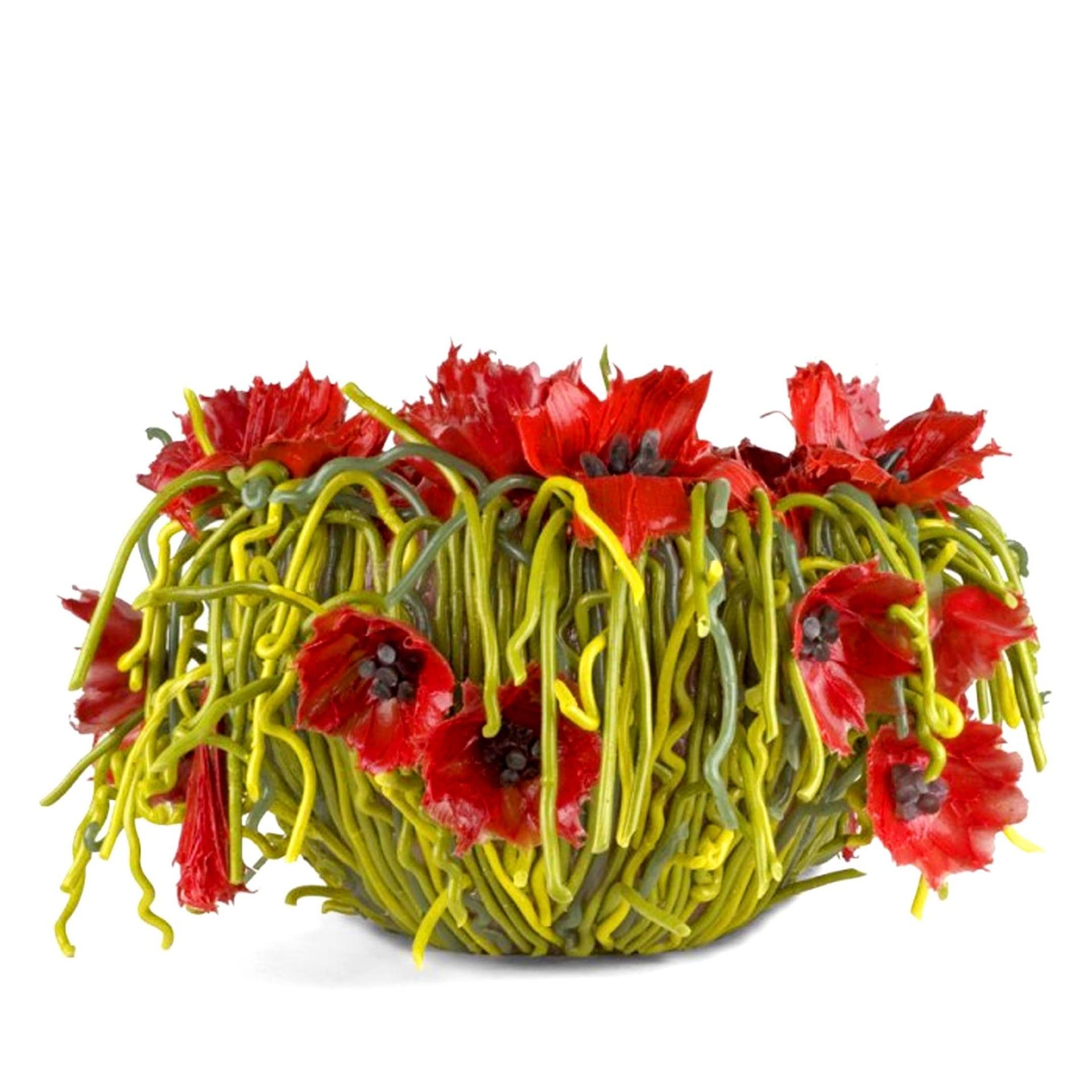GIGLIOLA SCAGLIOTTI Vaso In Silicone Scarlett Treasure Papaveri Rossi 39 CM X H 25 CM VASEM439