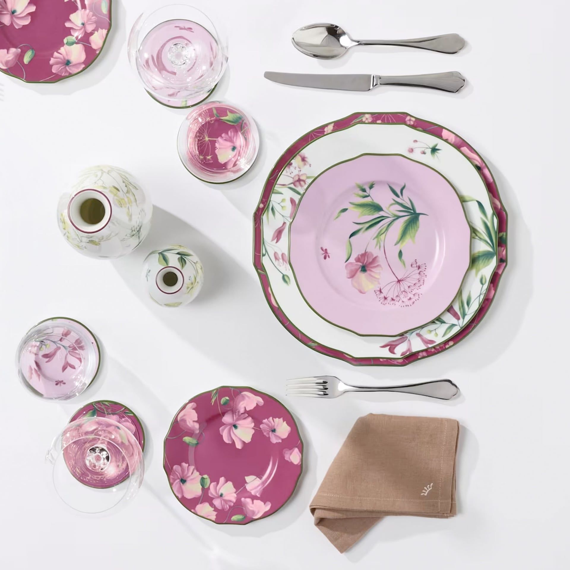 GINORI 1735 Piatto da Dessert Florenza Malva Ø 22 CM 165RG00 FPT110010220G00136202
