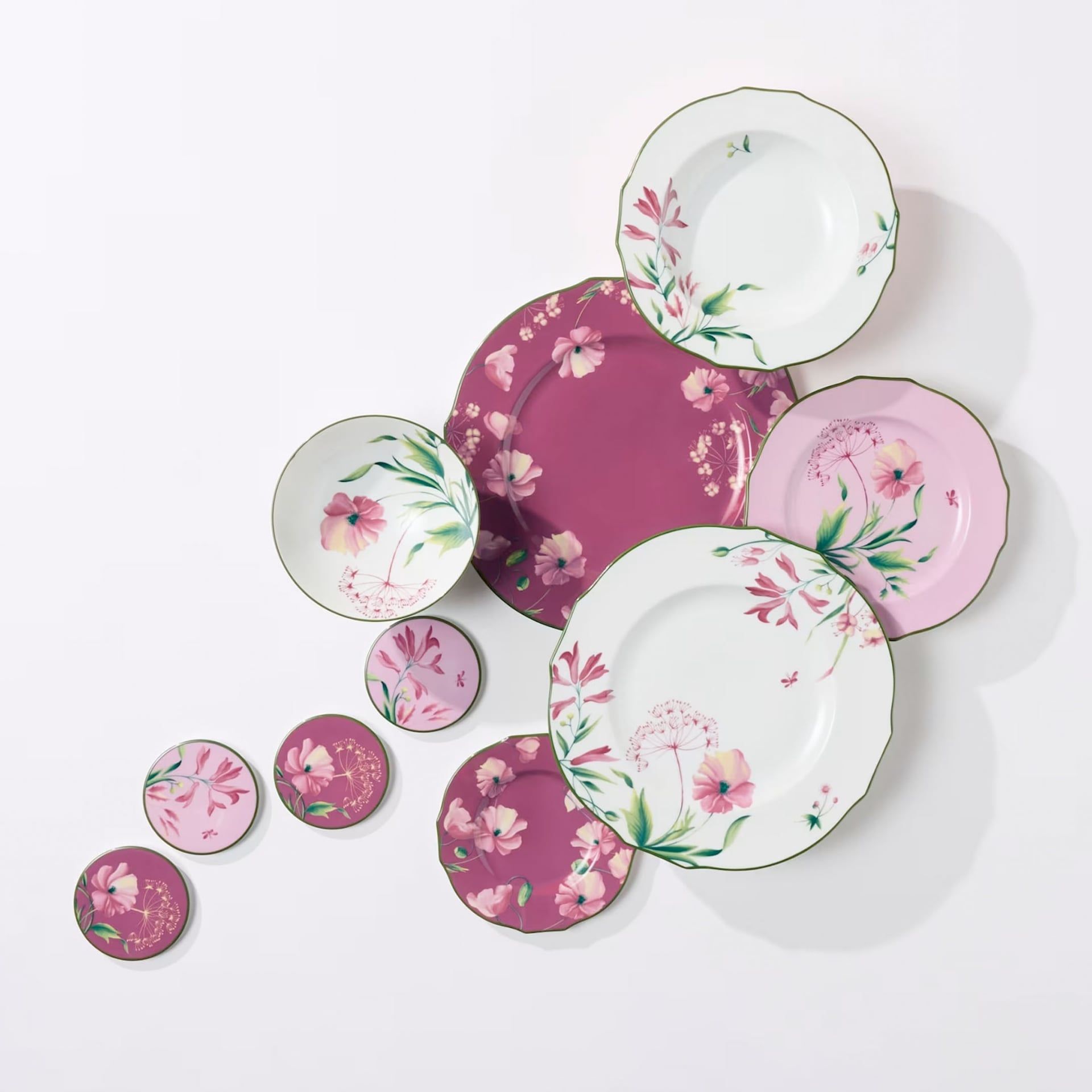 GINORI 1735 Piatto da Dessert Florenza Malva Ø 22 CM 165RG00 FPT110010220G00136203