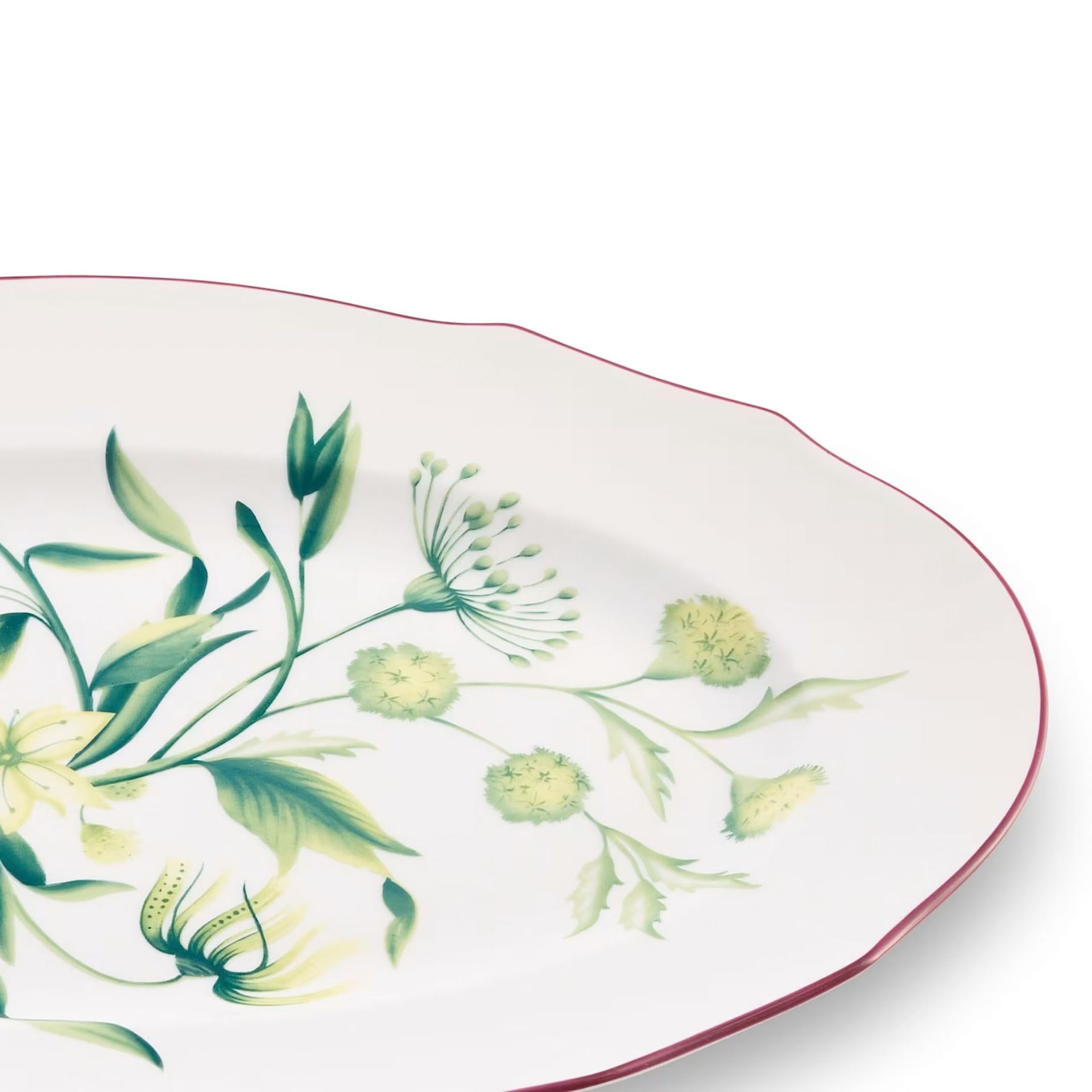 GINORI 1735 Piatto da Portata Ovale Grande Florenza Acanto 37 CM - H 25 CM 165RG00 FVS130010370G00136003