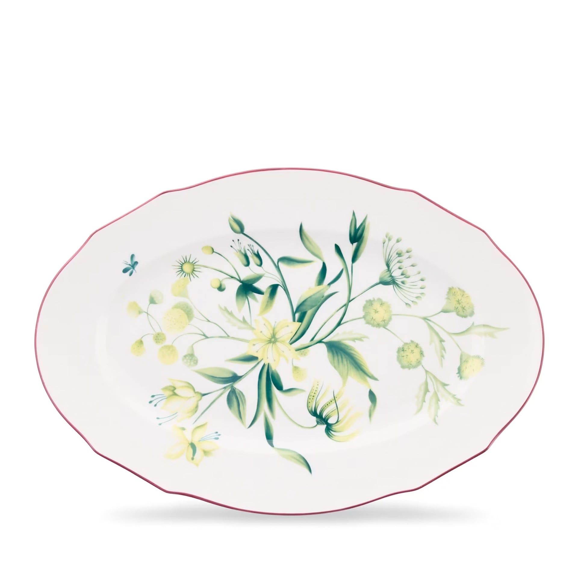 GINORI 1735 Piatto da Portata Ovale Grande Florenza Acanto 37 CM - H 25 CM 165RG00 FVS130010370G00136003