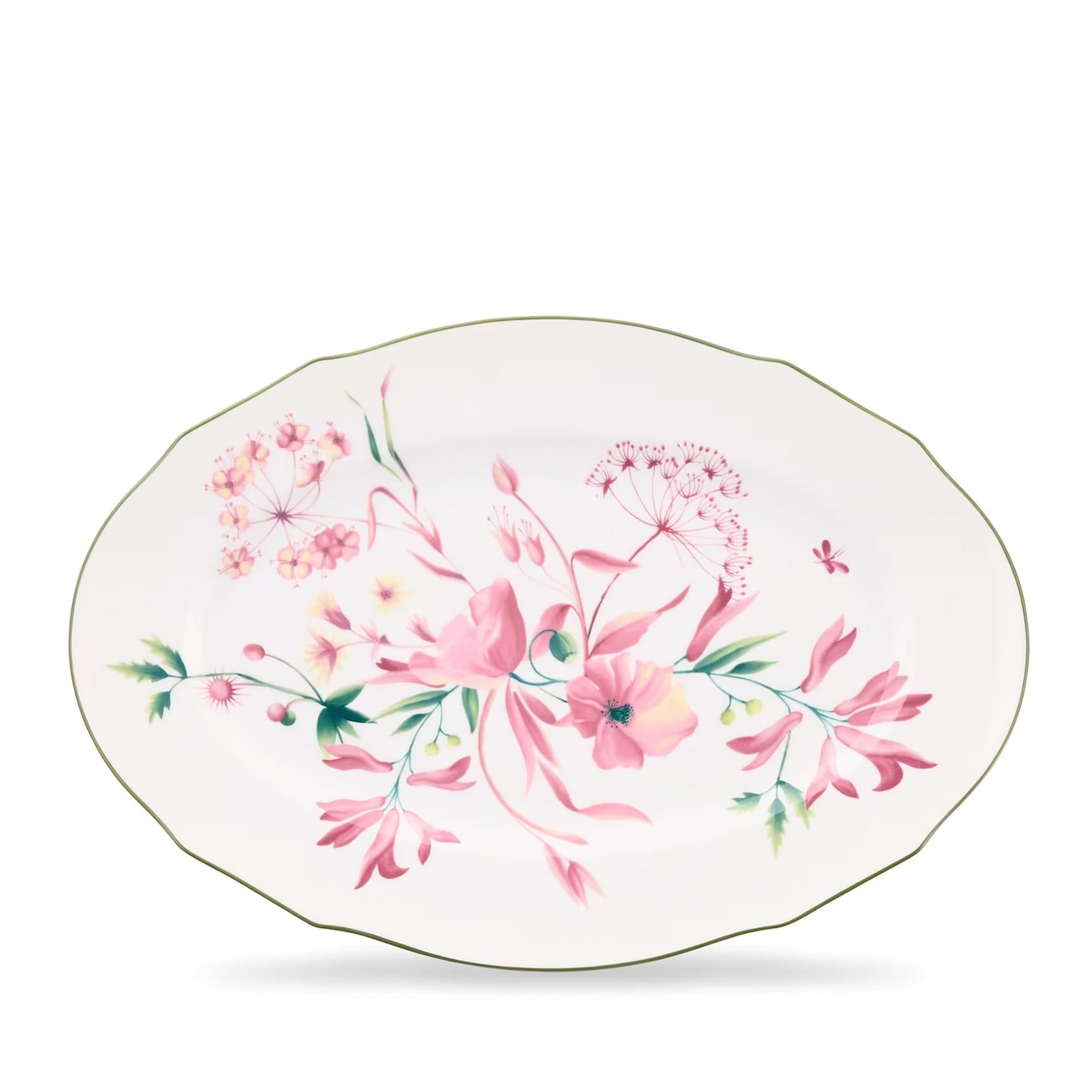 GINORI 1735 Piatto da Portata Ovale Grande Florenza Malva 37 CM - H 25 CM 165RG00 FVS130010370G00136203