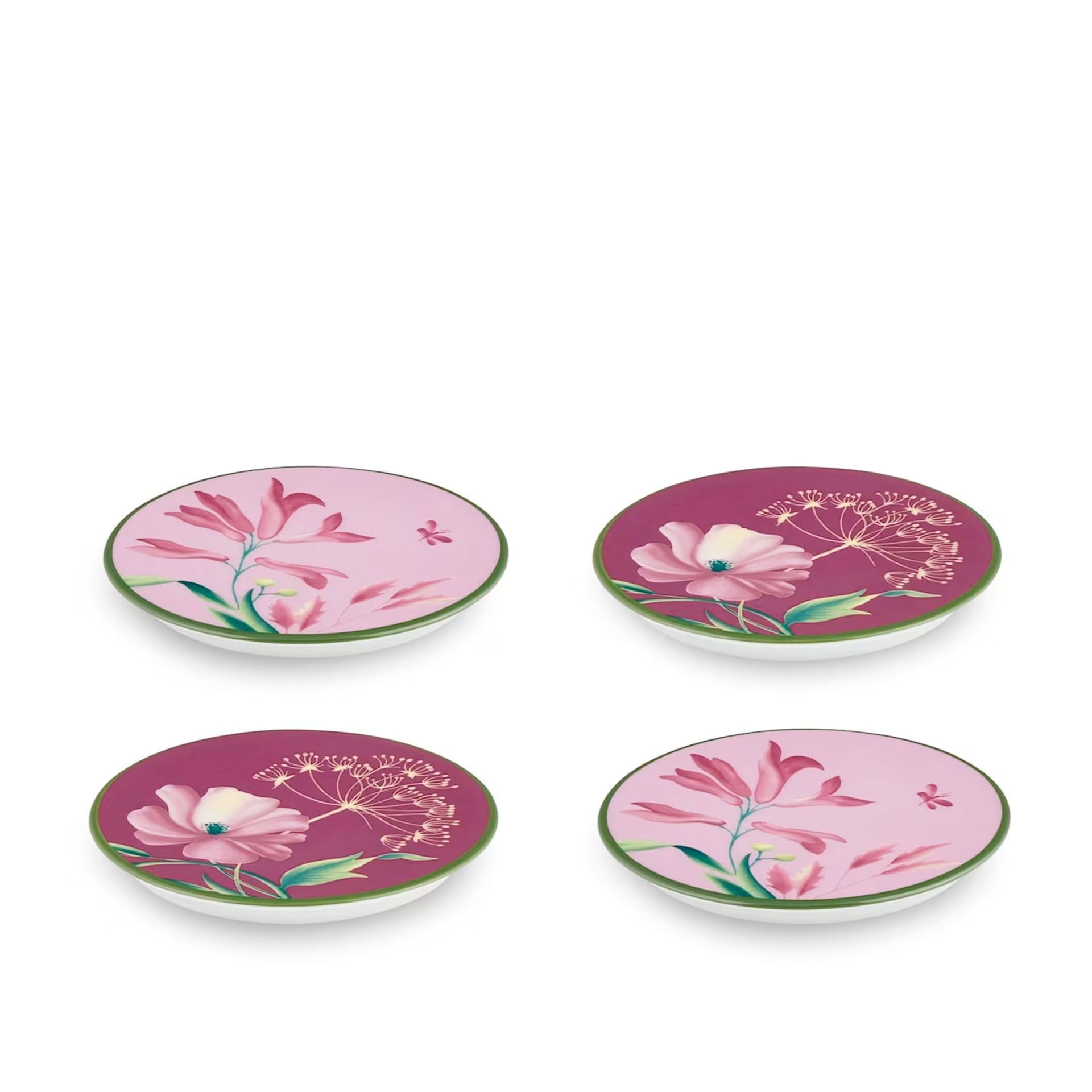 GINORI 1735 4 Sottobicchieri Florenza Malva Ø 9.5 CM 017RG00 FX6877LX0100G00136200